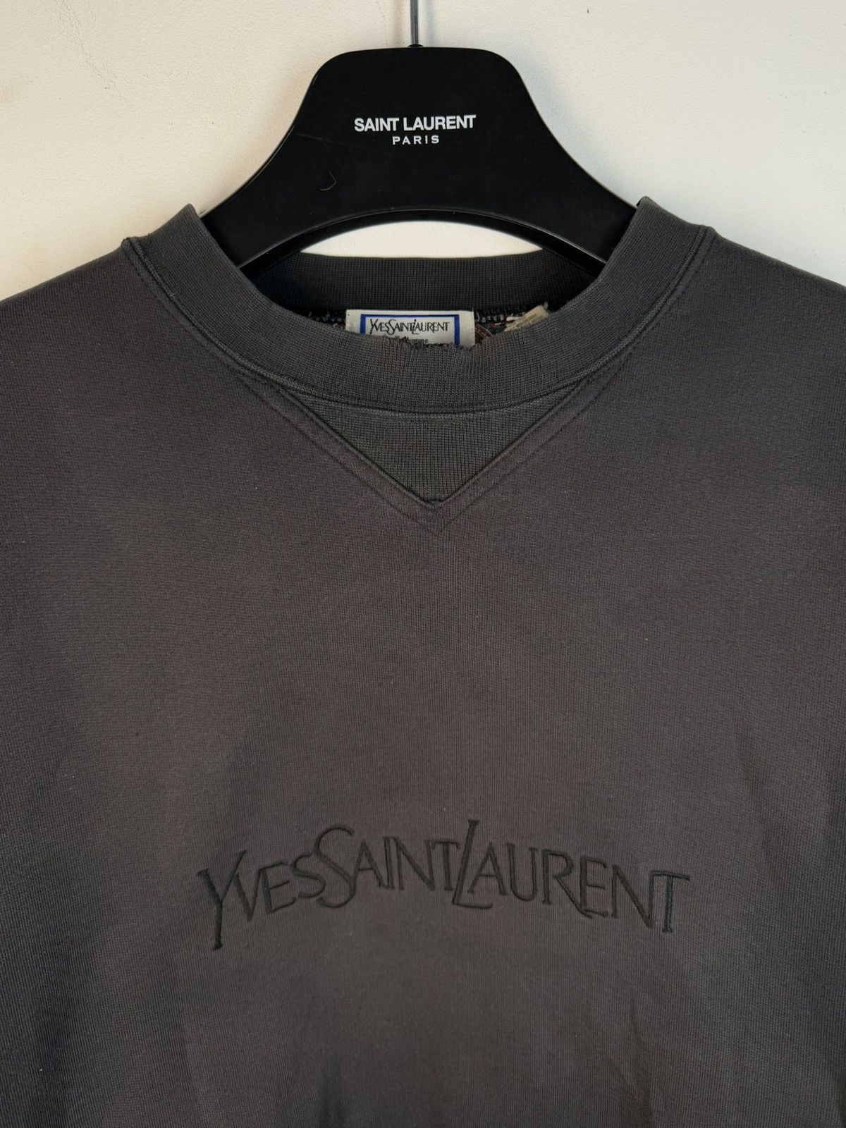 90s Big Logo YSL Sweatshirt Vintage Sweater Crewneck 90s