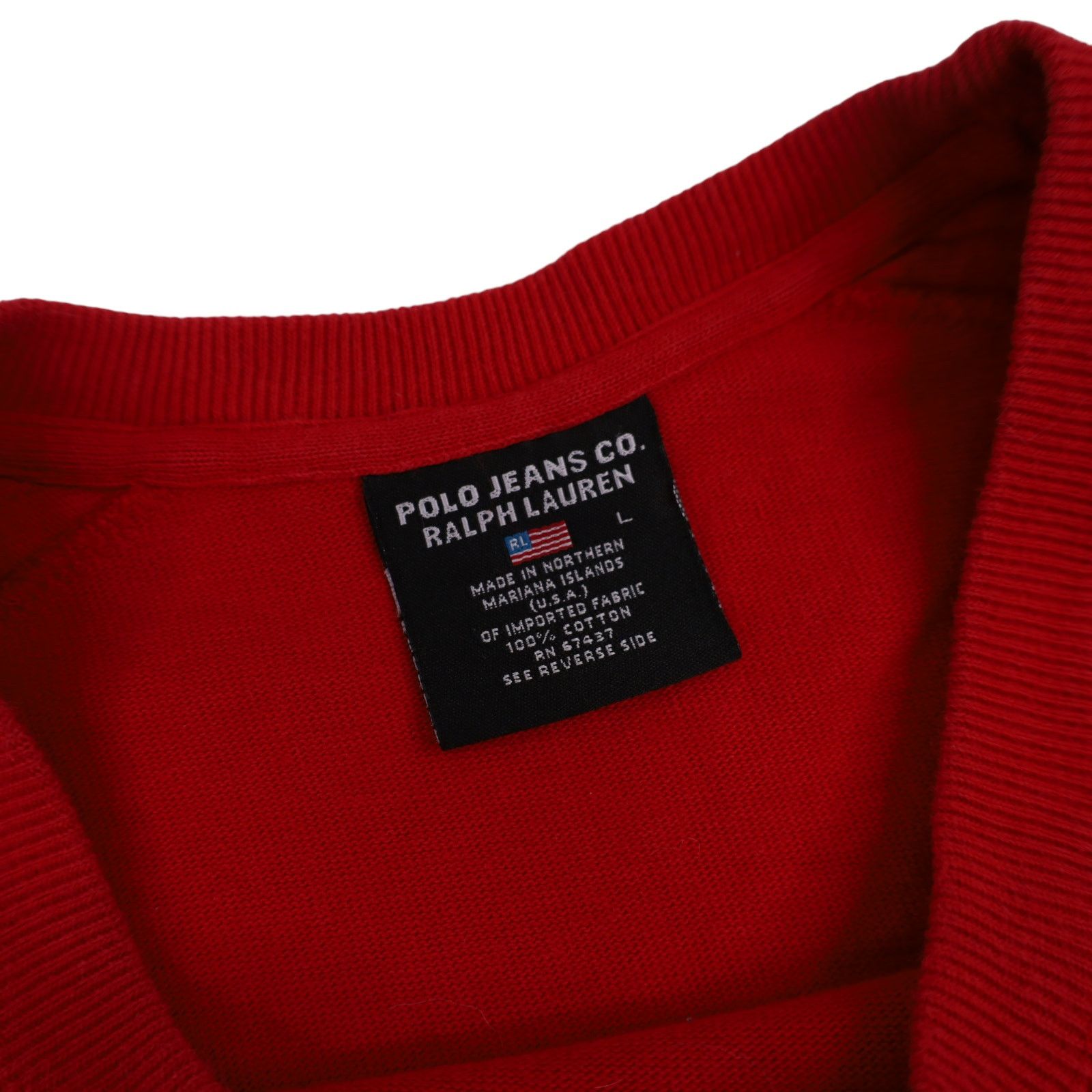 Polo Ralph Lauren × Vintage Vintage Polo Jeans Ralph Lauren Spellout Long Sleeve T Shirt Size US L / EU 52-54 / 3 - 6 Thumbnail