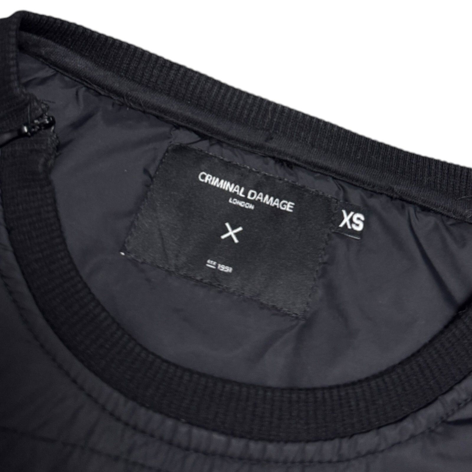 Criminal Damage CRIMINAL DAMAGE London Black Lightweight Bomber Jacket XS Size XS / US 0-2 / IT 36-38 - 8 Thumbnail