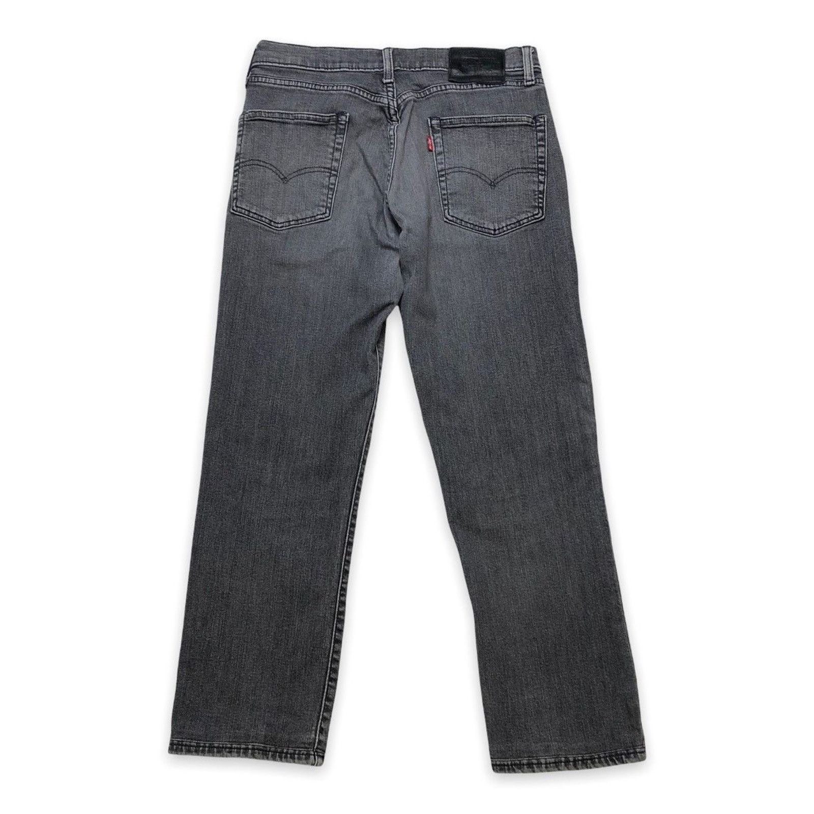 Levi's × Vintage Levi's 514 Jeans 30x27 Black Slim Straight Fit Stretch Denim Size US 30 / EU 46 - 7 Thumbnail