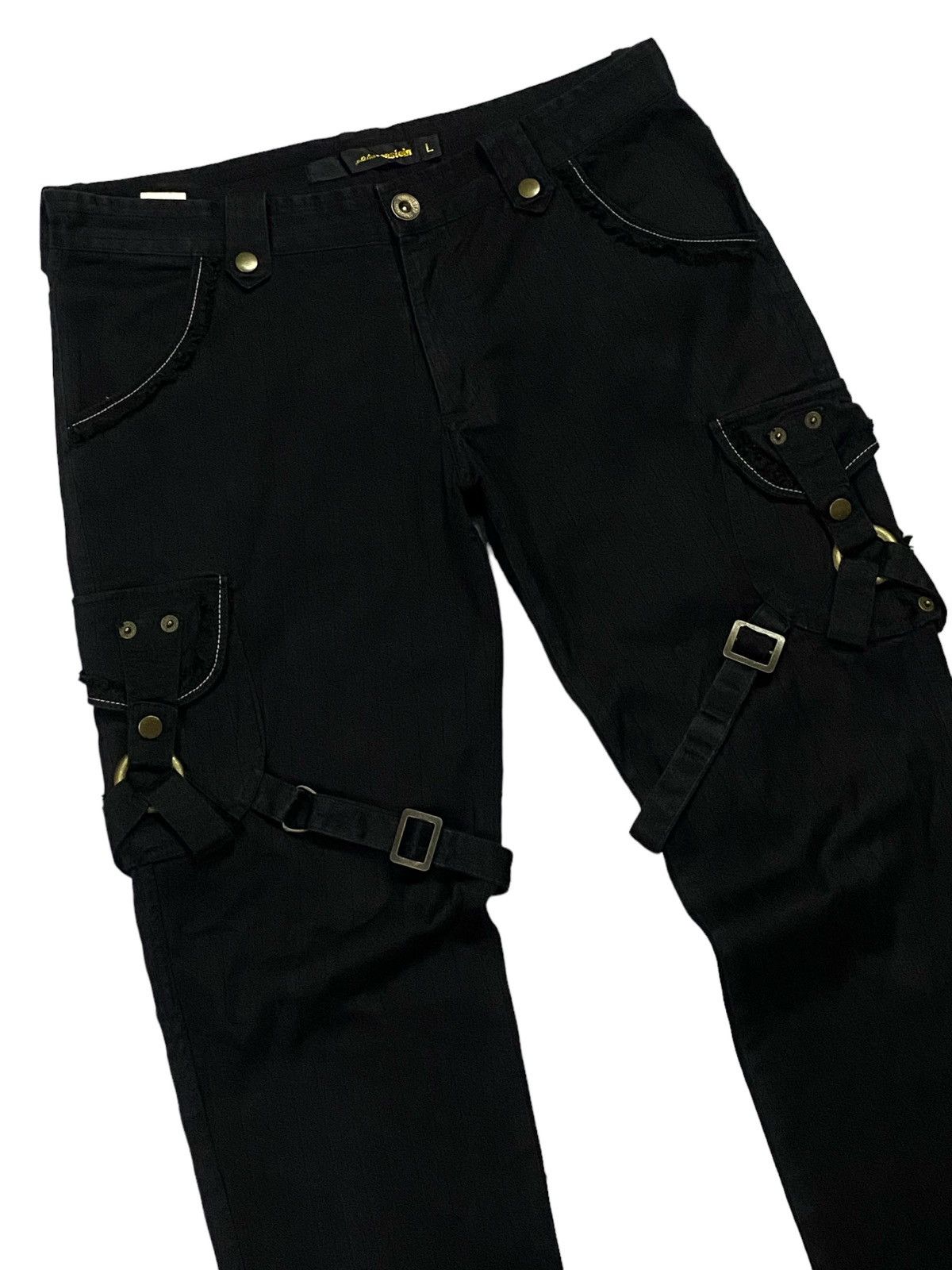 Japanese Brand Japanese brand “APESTIEN” Black Bondage Tactical Cargo Pants Size US 33 - 14 Thumbnail