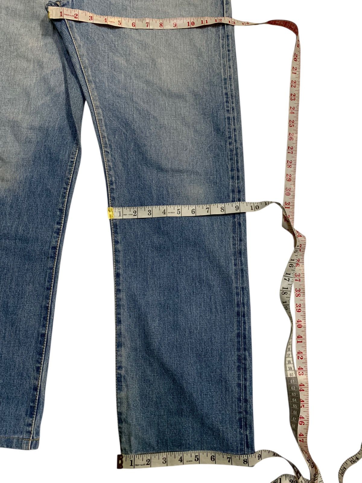 Japanese Brand VINTAGE EDWIN SELVEDGE 505Z JAPANESE FADED DISTRESSED DENIM Size US 34 / EU 50 - 21 Thumbnail
