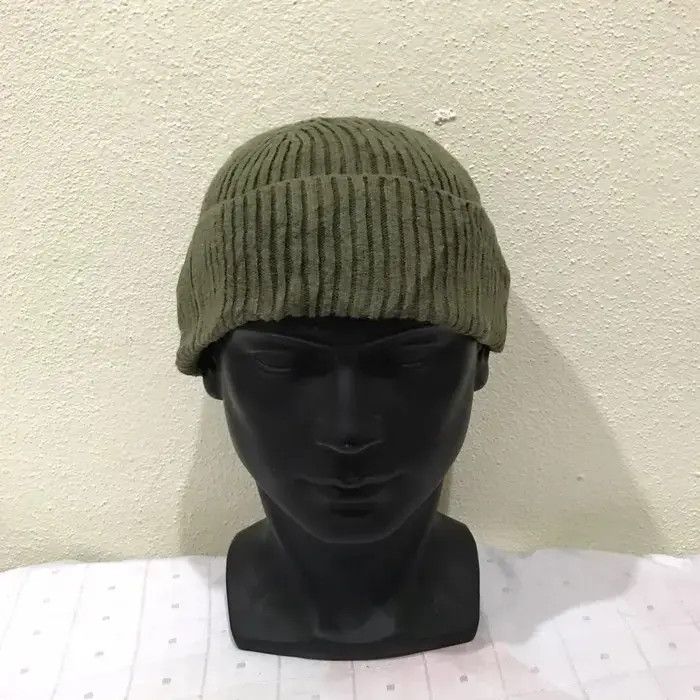 H&M H&M Military Plain Beanie Hat Size ONE SIZE - 3 Thumbnail