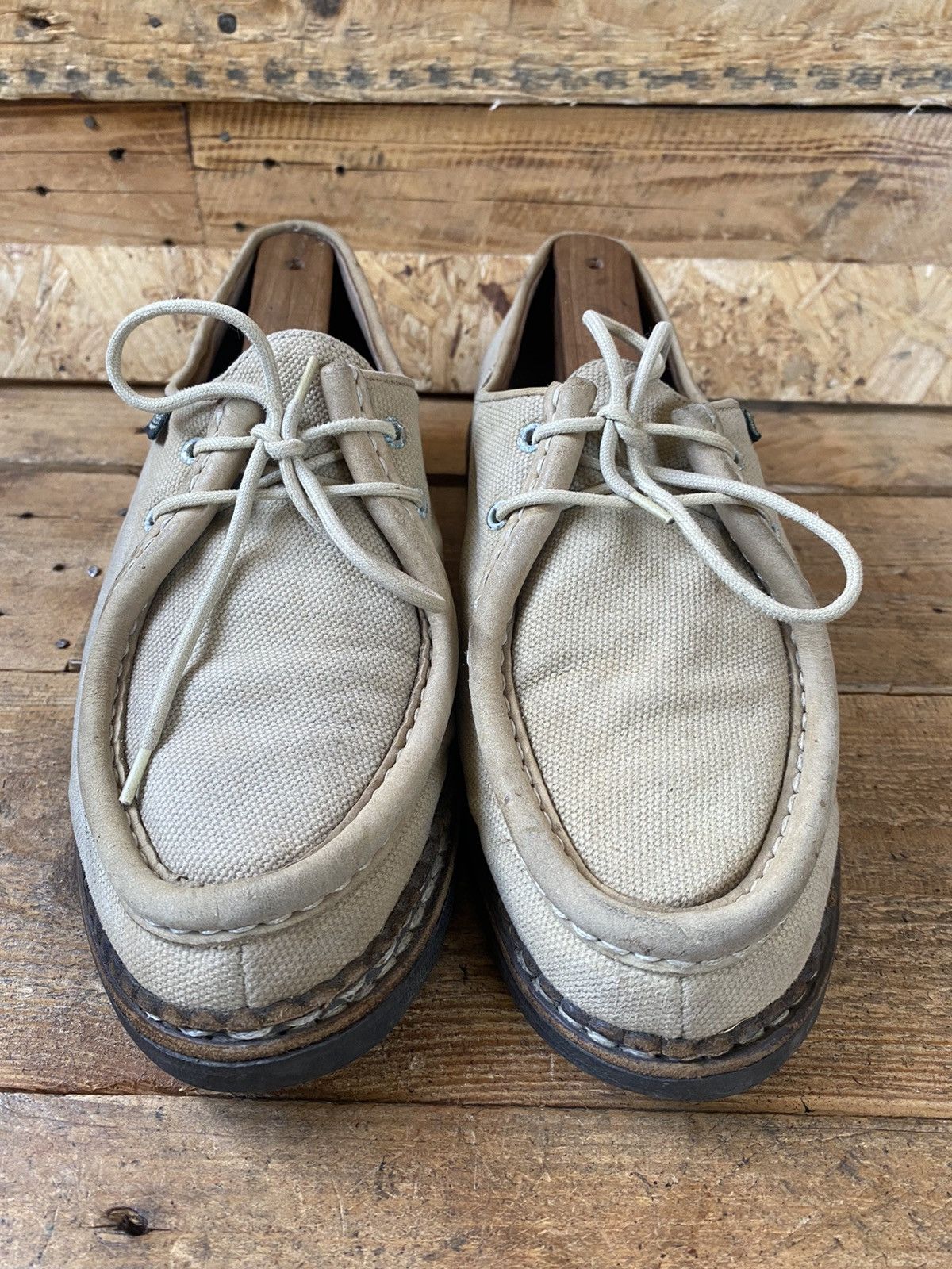 Paraboot Paraboot michael canvas derby casual leather shoes sz40.5 Size US 7.5 / EU 40-41 - 3 Thumbnail