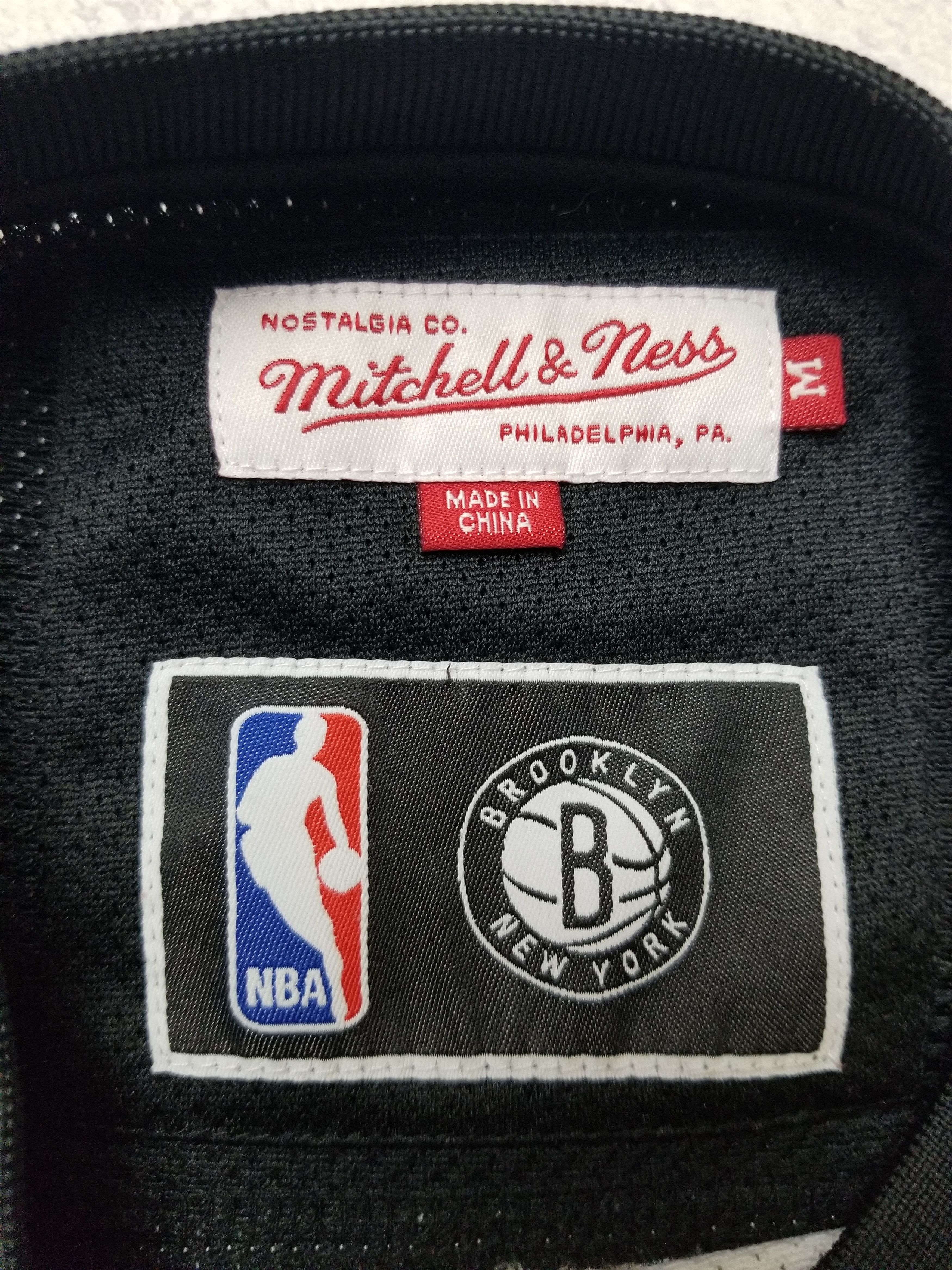 Mitchell & Ness Brooklyn Nets Mesh Longsleeve Hockey Style Jersey Size US M / EU 48-50 / 2 - 13 Thumbnail