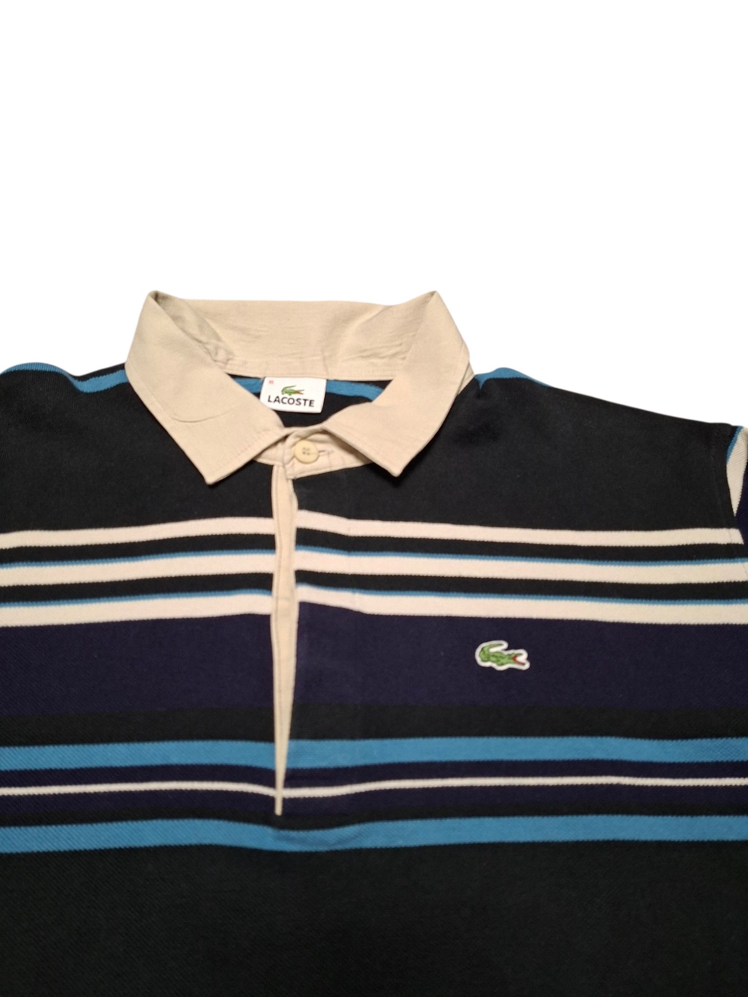 Lacoste LACOSTE VINTAGE LUXURY STRIPED POLO SHIRT Size US XL / EU 56 / 4 - 2 Thumbnail