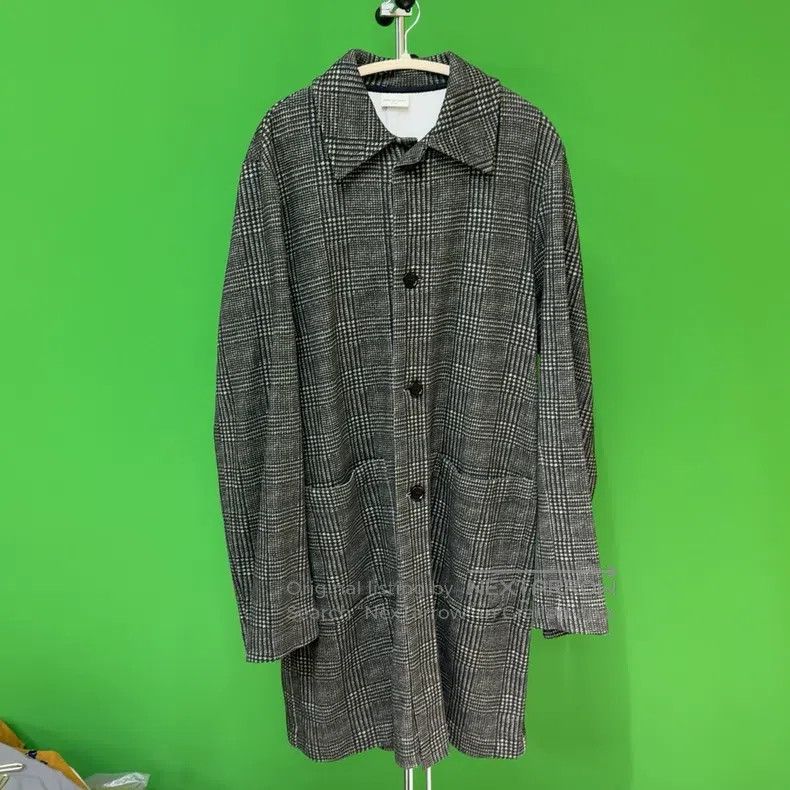 Dries Van Noten Dries Van Noten Welsh Plaid Trench Coat Size S / US 4 / IT 40 - 1 Thumbnail
