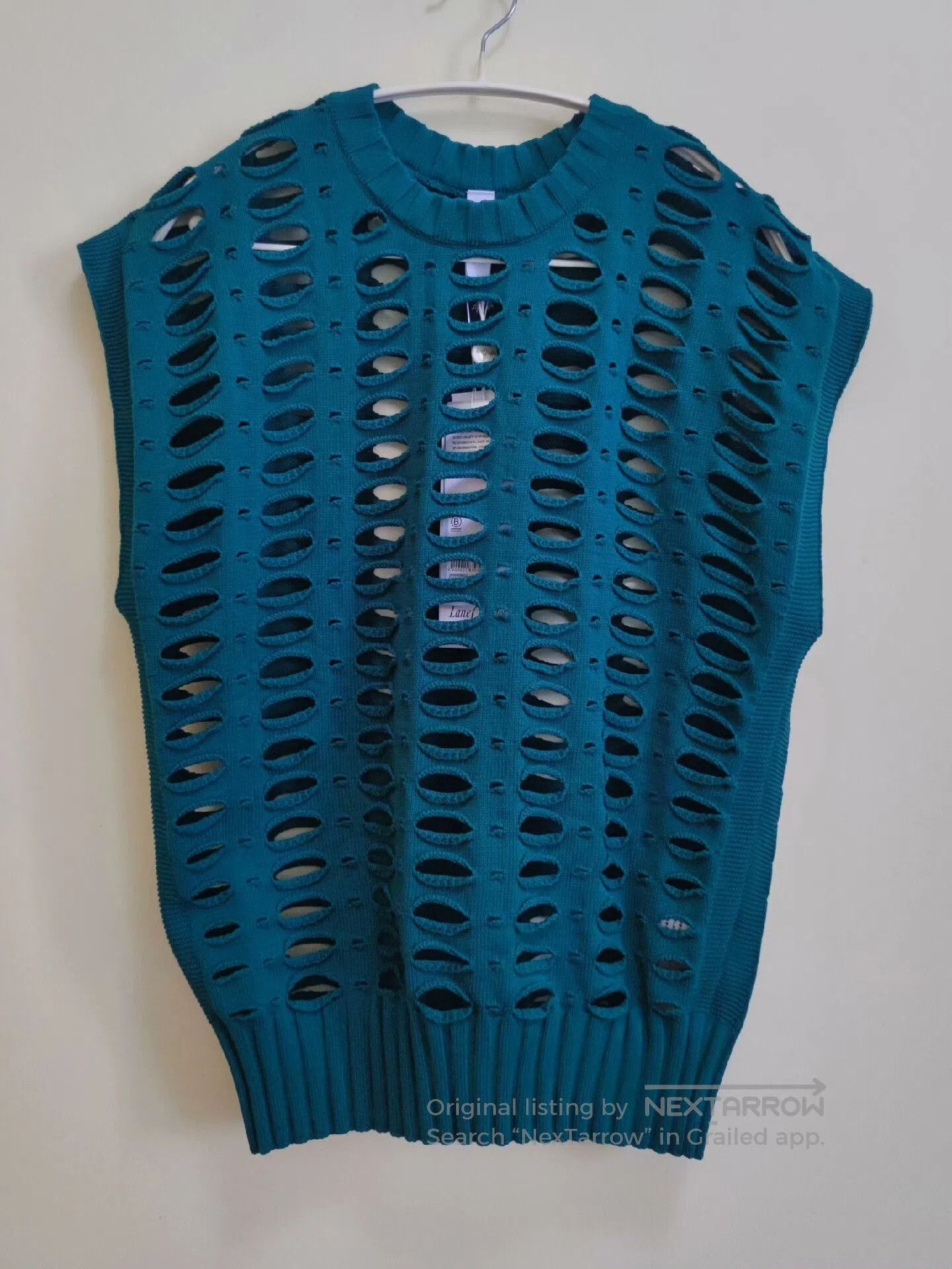 Issey Miyake Men Knit Vest With Holes.