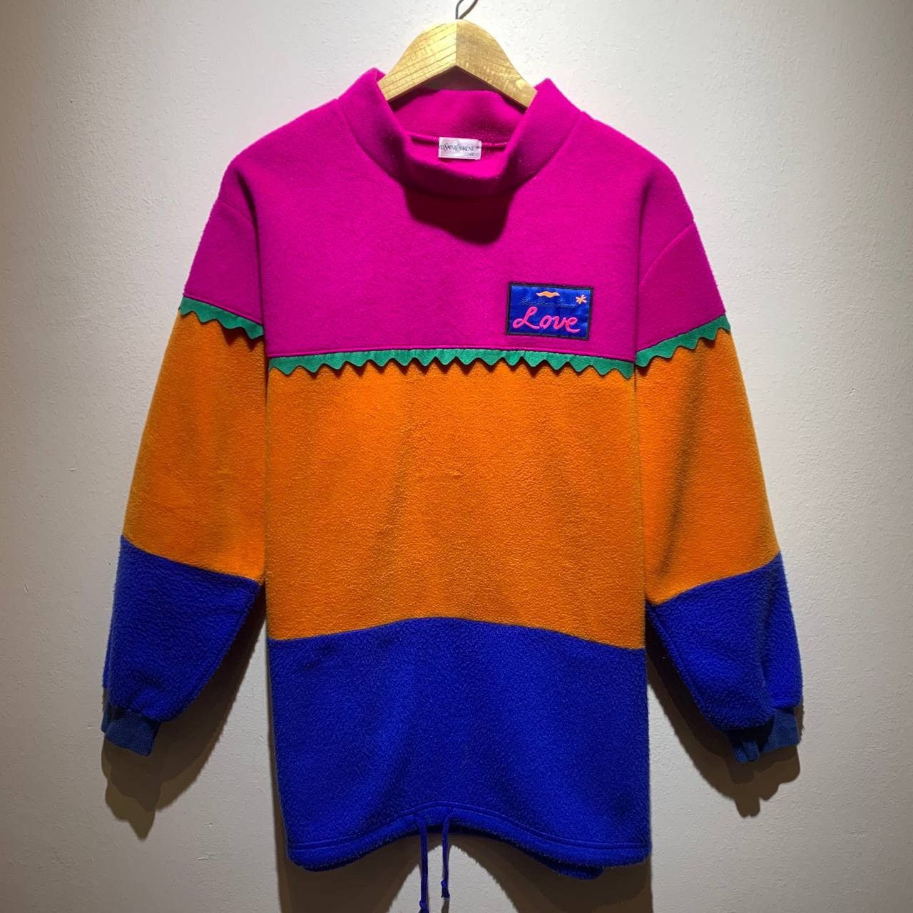 Yves Saint Laurent Yves Saint Laurent YSL Love Multicolour Fleece Sweatshirts Size US XL / EU 56 / 4 - 1 Thumbnail