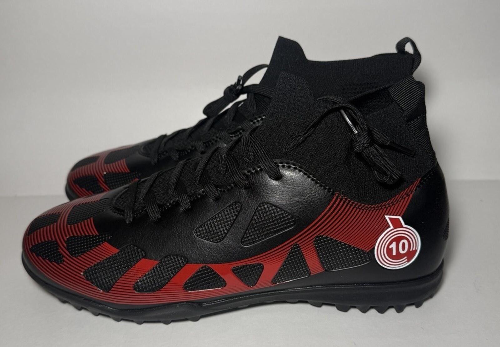 The Unbranded Brand Unbranded Soccer Cleats Crushed Studs Training Black/ Red Size ONE SIZE - 1 Thumbnail