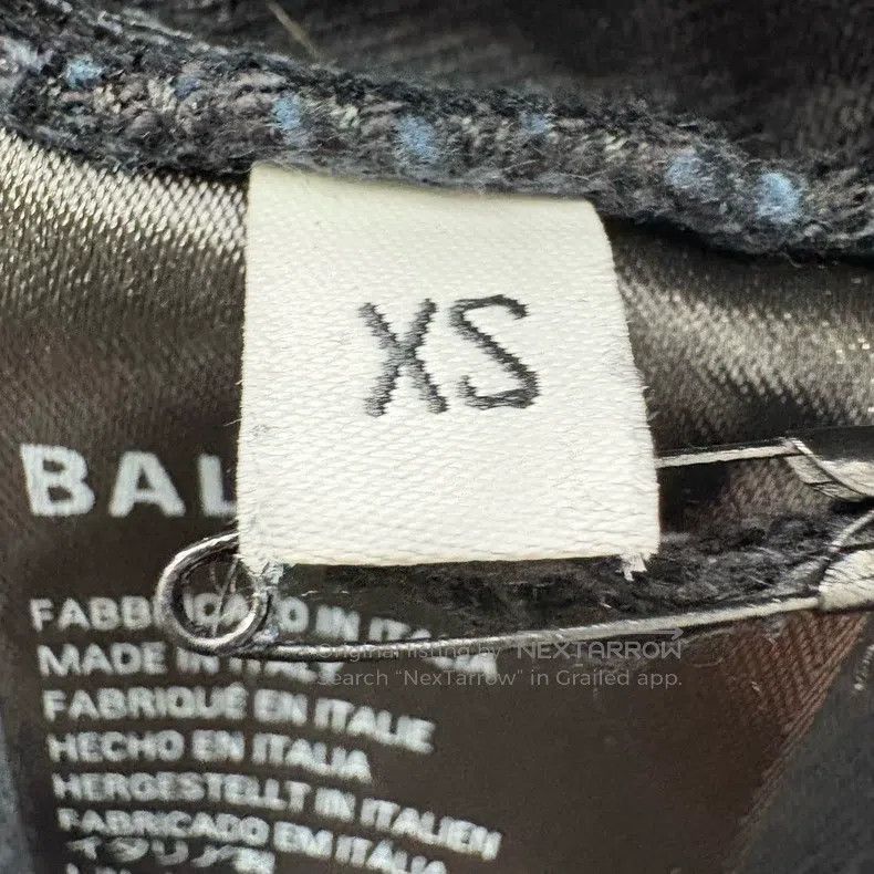Balenciaga Balenciaga size XS Patchwork Tie-Dye Mid-Rise Zip-Up Strai Size US 27 - 5 Thumbnail