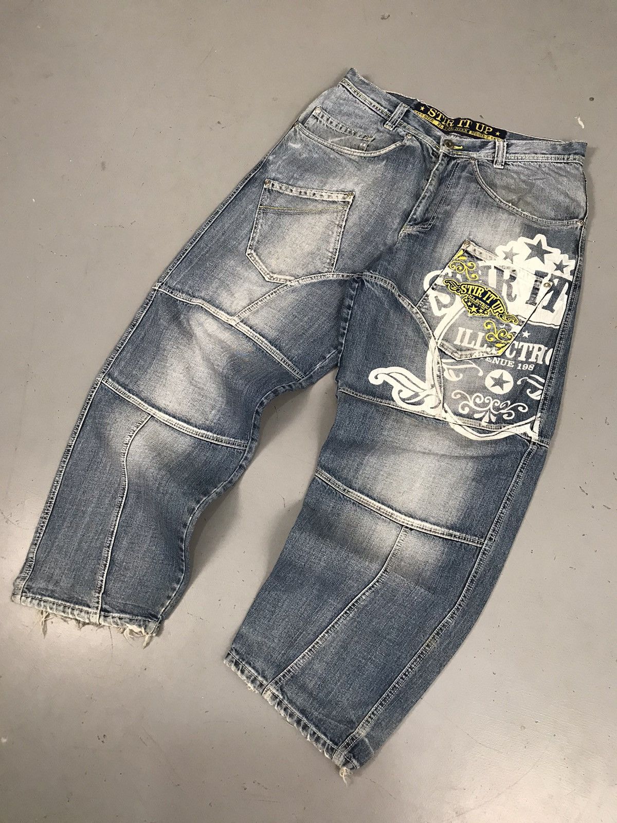 Vintage Vintage stir it up denim Size US 37 - 2 Thumbnail