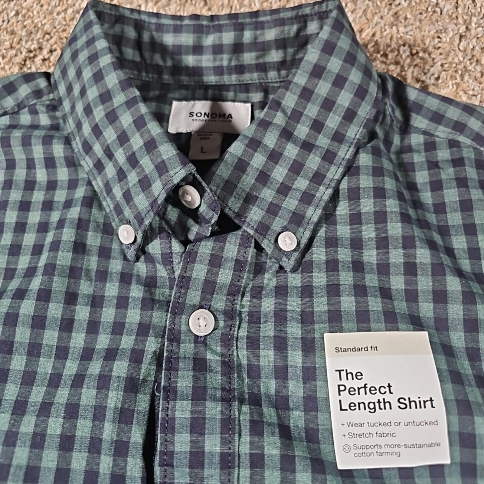 Sonoma Sonoma L The Perfect Length Shirt NWT Size US L / EU 52-54 / 3 - 3 Thumbnail
