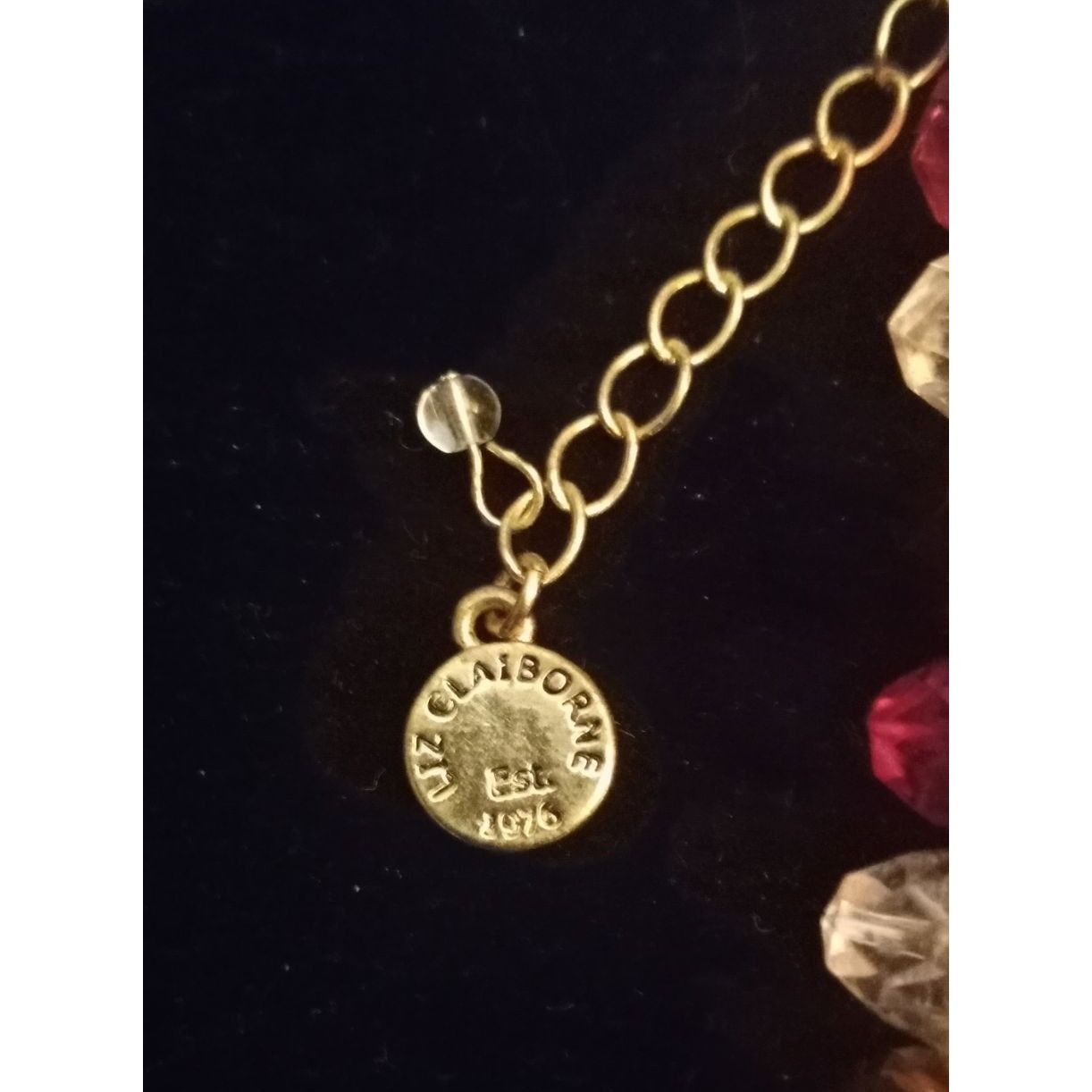 Other Liz Claiborne Necklace with Translucent Amber, Purple, Clear Size ONE SIZE - 4 Thumbnail