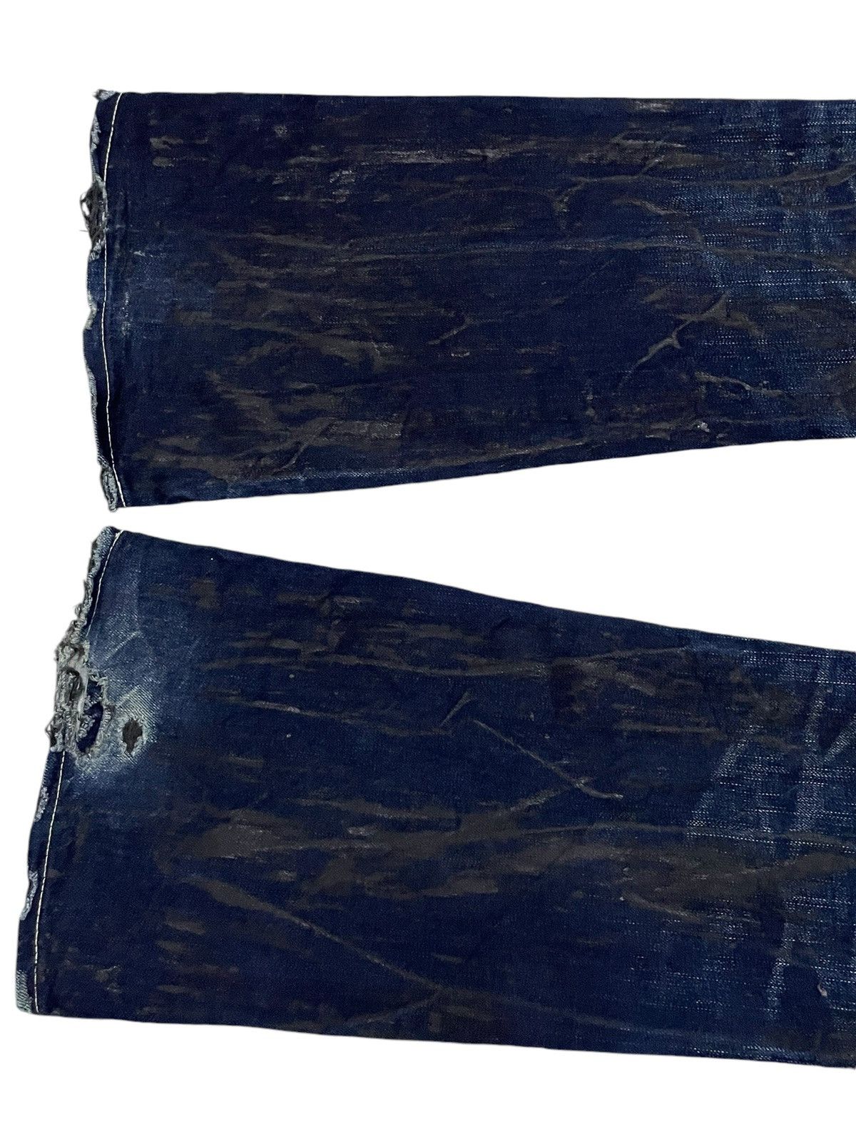 GOSTAR DE FUGA × Vanquish Vanquish Japan Paint Coated Flared Jeans Size US 32 / EU 48 - 13 Thumbnail