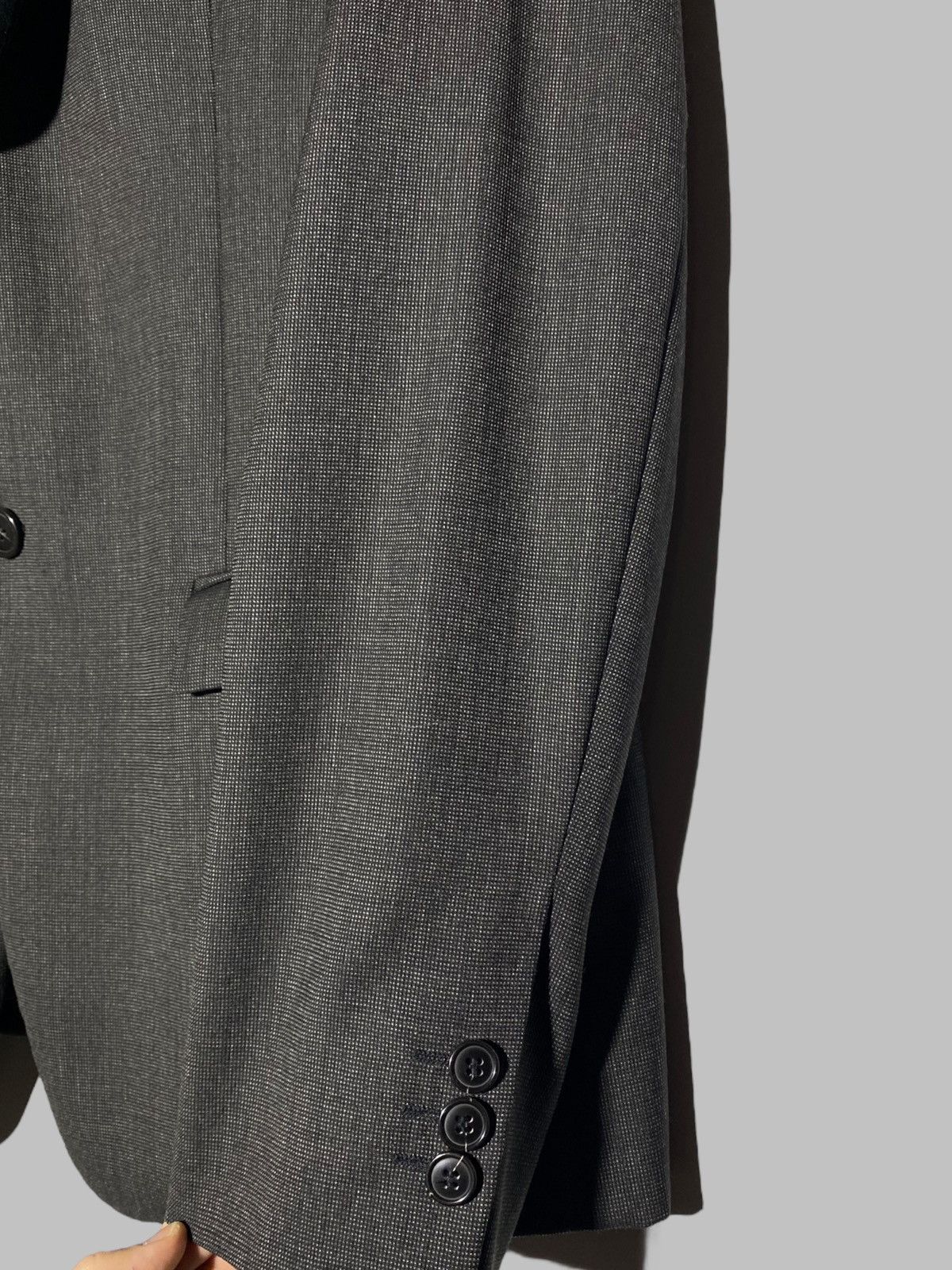 Emporio Armani Emporio Armani Green Line Black Velour Lapel Wool Blazer Size 54R - 10 Thumbnail