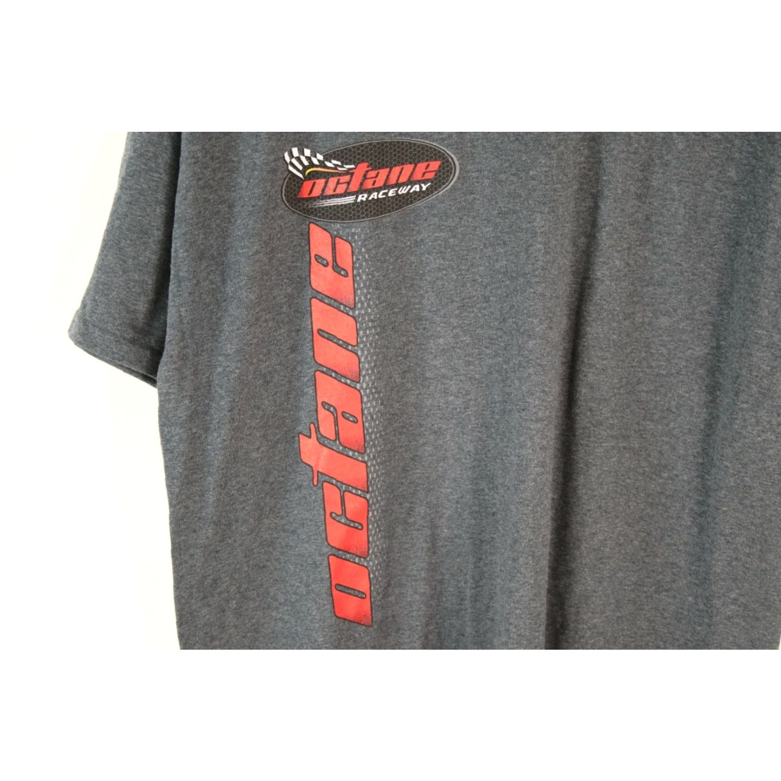 Gildan GILDAN T-Shirt Mens Gray Octane Raceway Graphic Print Crew Neck Size Large Size US L / EU 52-54 / 3 - 3 Thumbnail