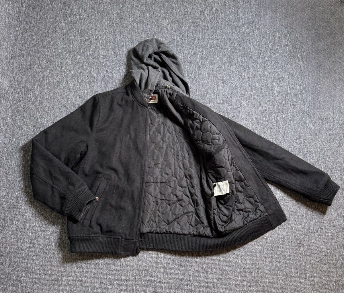 Levi s Levis Wool Blend Military Jacket Hooded Full Zip Grailed