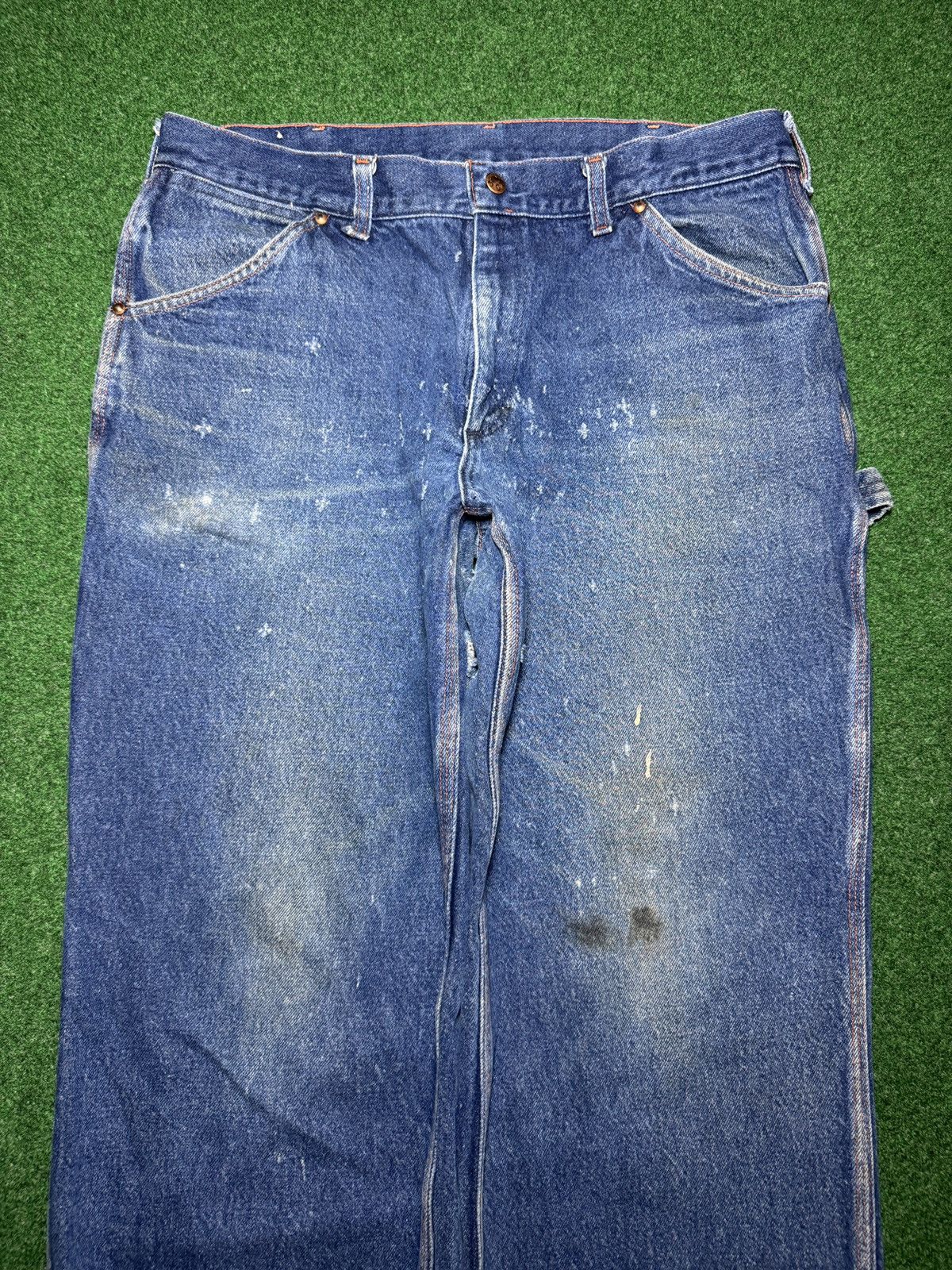 Big Mac Vintage Big Mac Denim Carpenter Distressed 38x27 Jeans Size US 36 / EU 52 - 4 Thumbnail