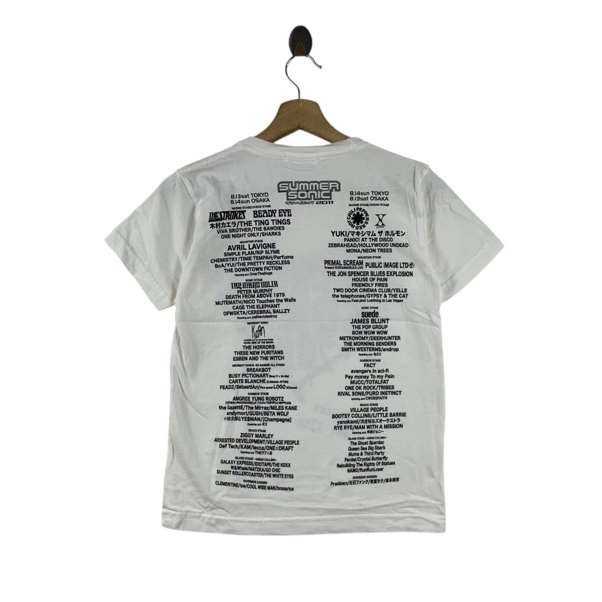Vintage SUMMER SONIC 2011 Red Hot Chilli Peppers Headlines Tee Size US S / EU 44-46 / 1 - 5 Thumbnail