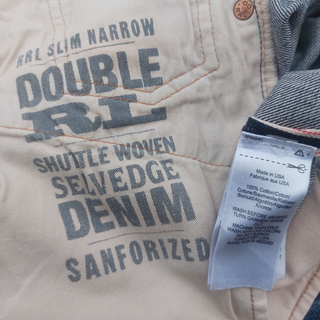 Ralph Lauren Vintage ripped RRL denim Size US 33 - 4 Thumbnail