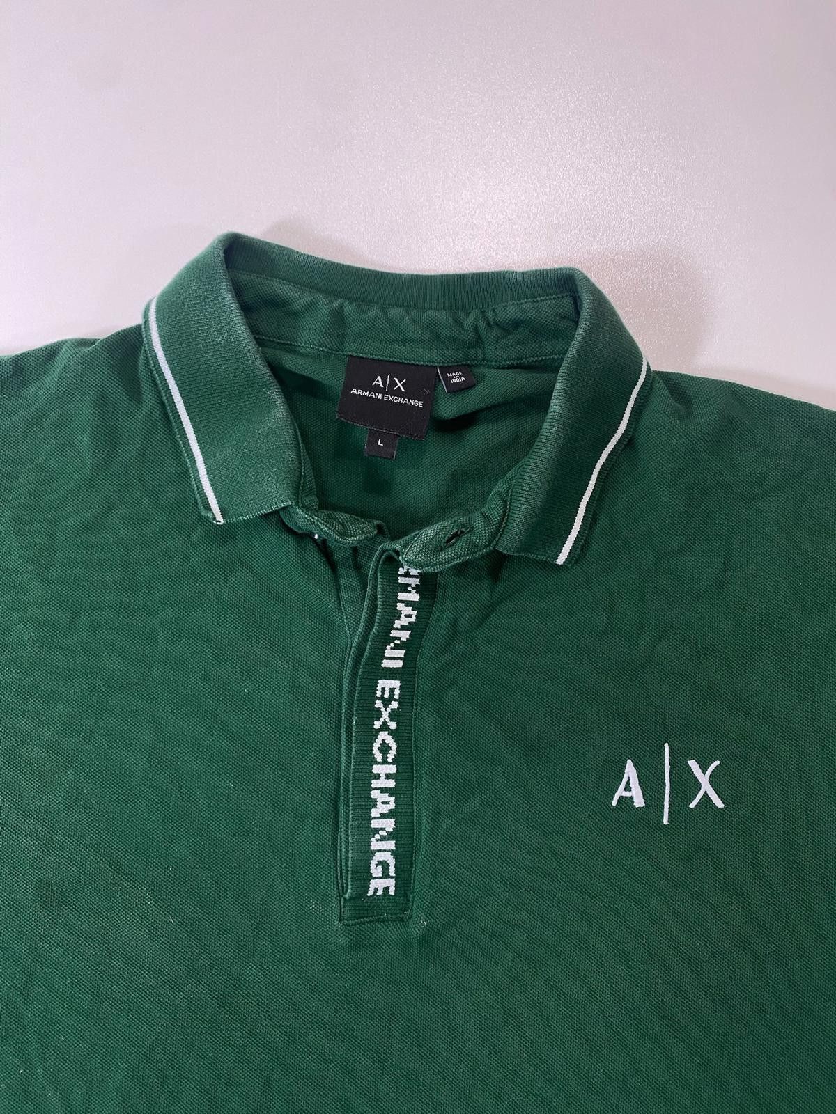 Armani Exchange Armani Exchange Green Polo Shirt Size L Size US L / EU 52-54 / 3 - 2 Thumbnail