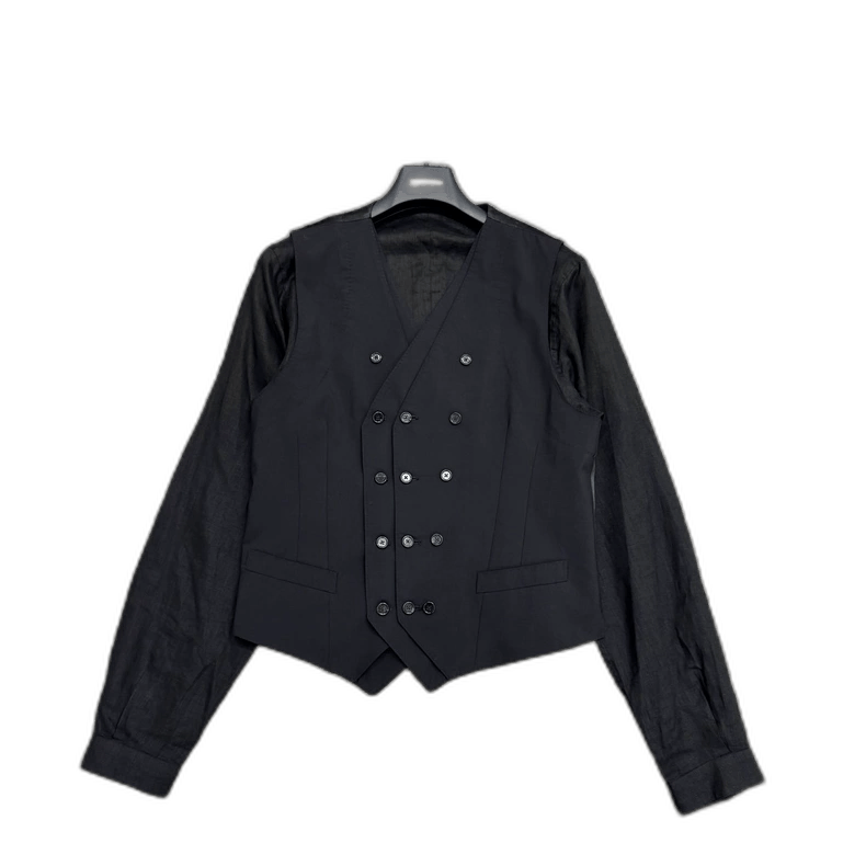 DG wool vest long sleeve shirt