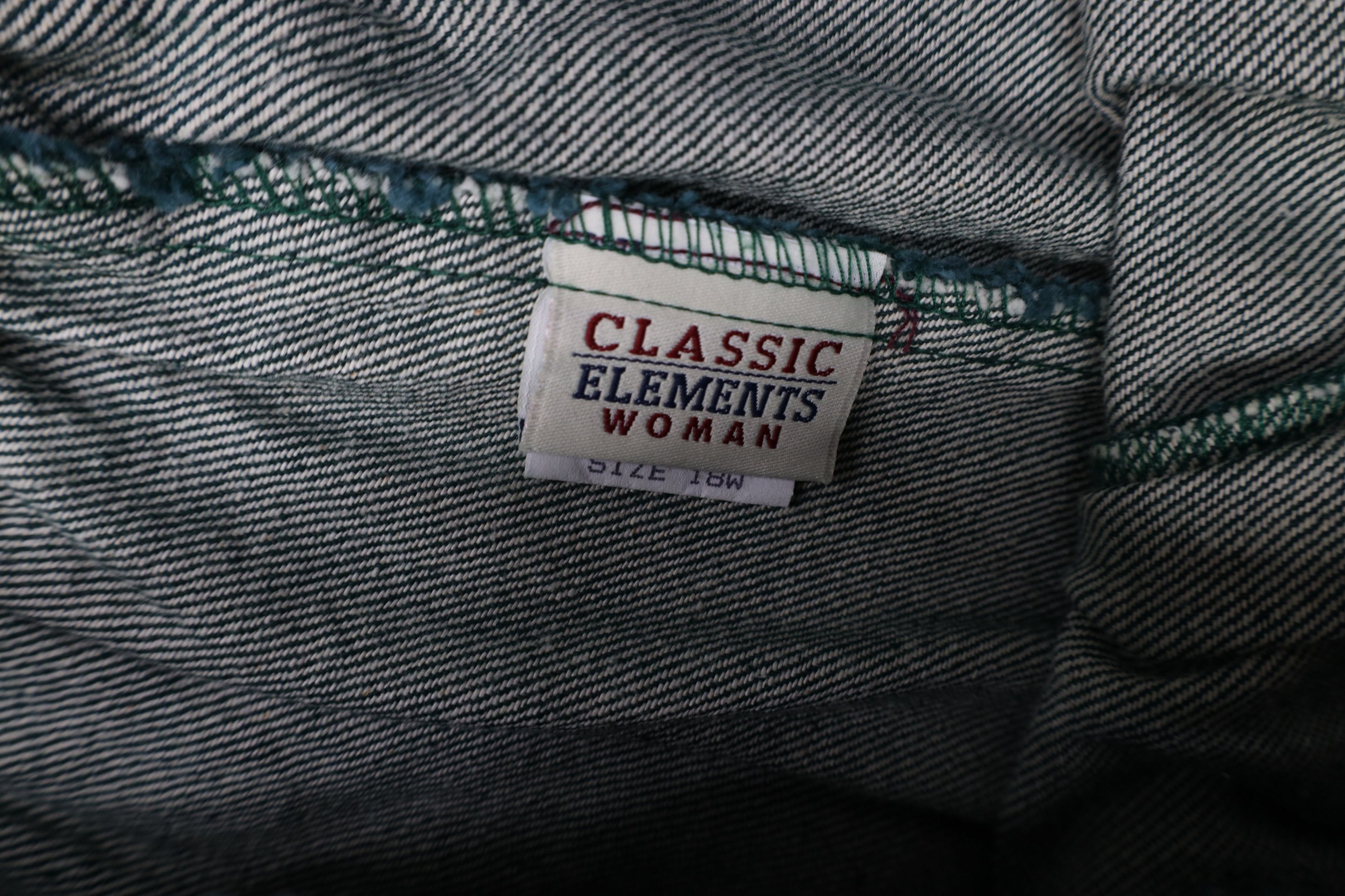 Vintage Deadstock Vintage 90s Streetwear Fit Denim Jeans Green USA Size 40" / US 18 - 7 Thumbnail
