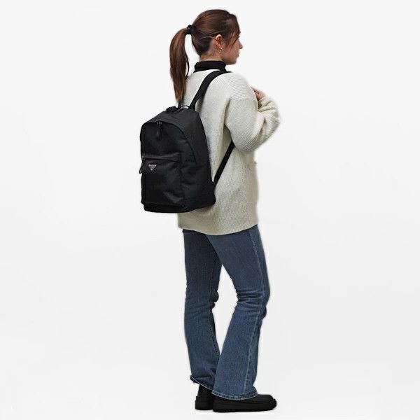 Prada o1mt1gz1224 Size: OS / Leather Backpack in Black Size ONE SIZE - 4 Thumbnail