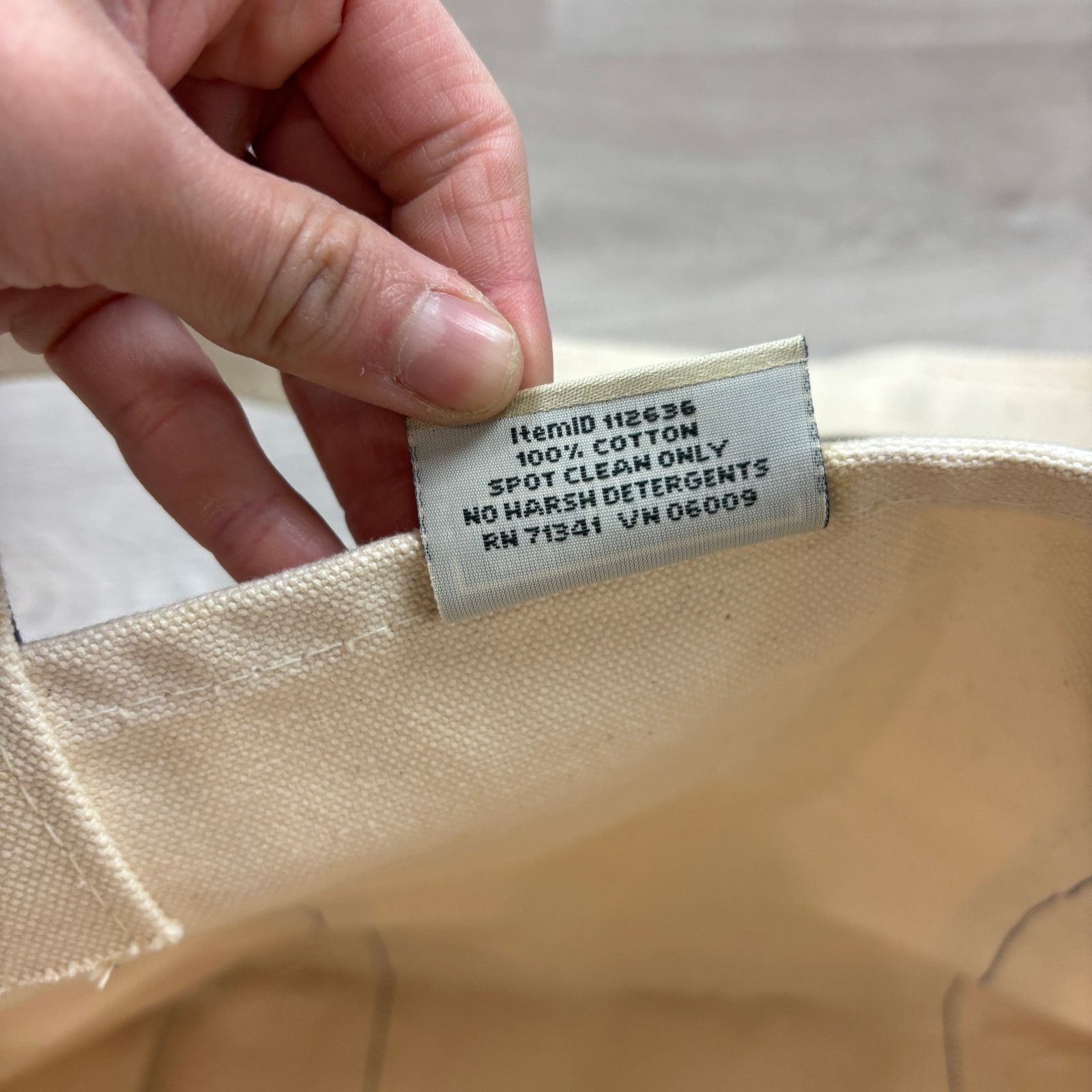 L.L. Bean × Vintage Vintage LL Bean Boat and Tote Medium Canvas Tote 18x11 Blue Size ONE SIZE - 7 Thumbnail