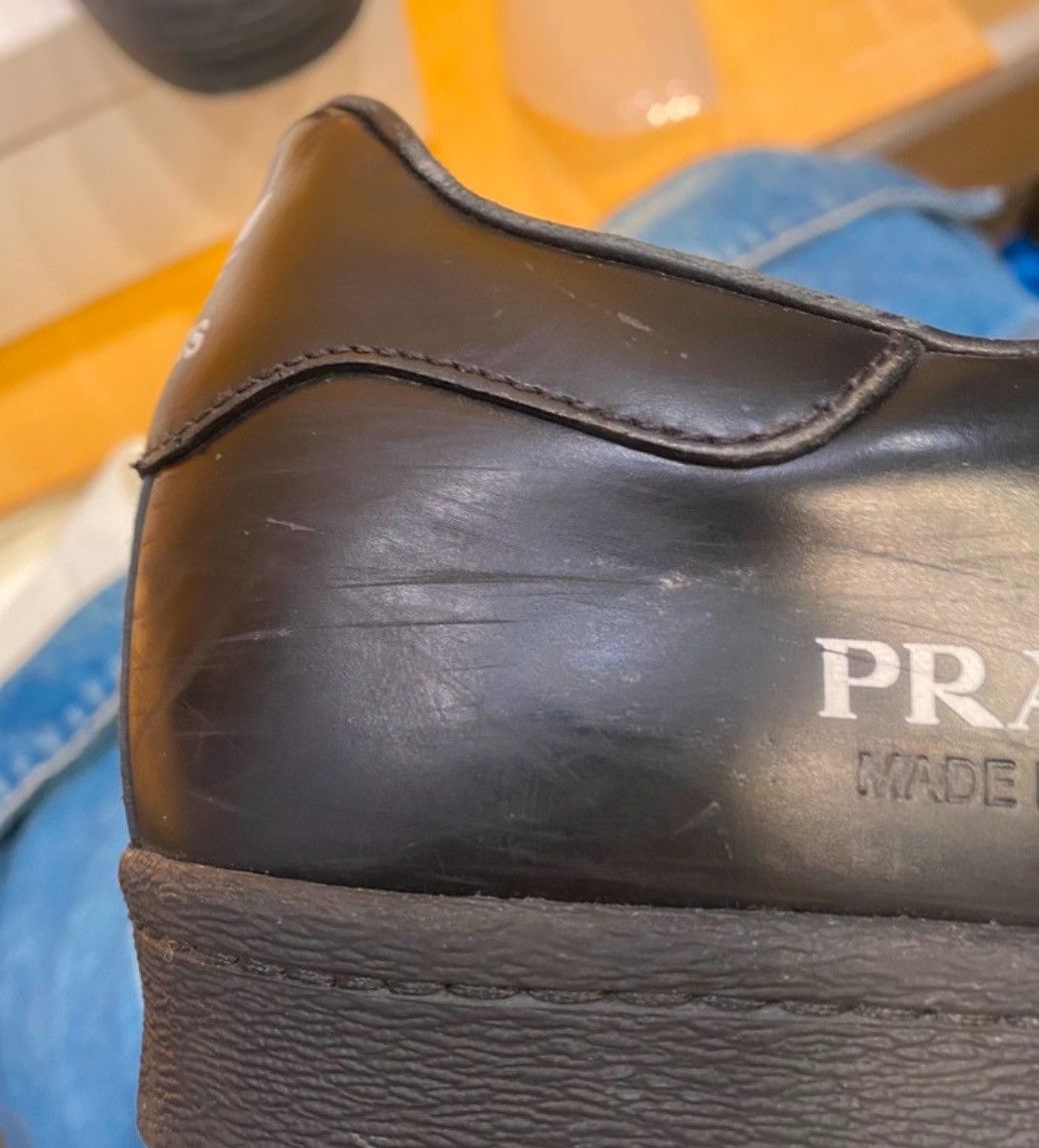 Prada Black Prada Adidas Superstars Size US 11 / EU 44 - 8 Thumbnail