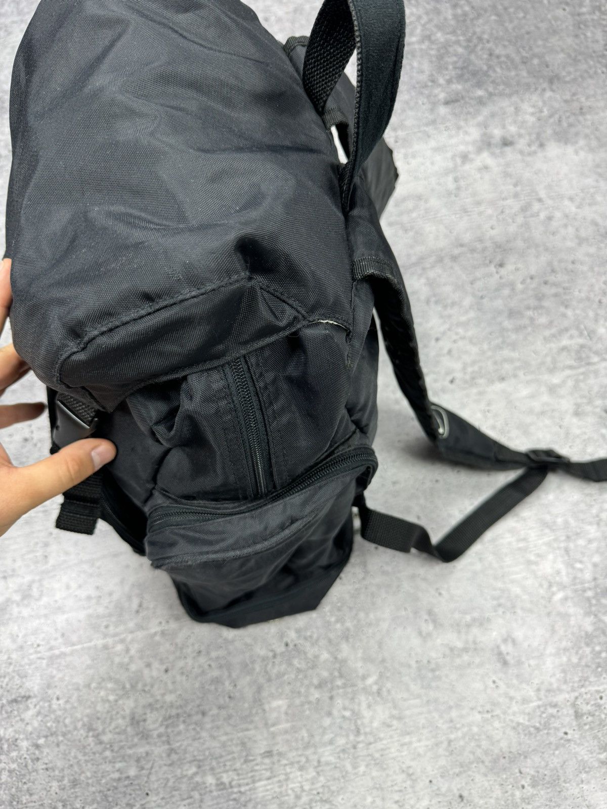 Nike × Vintage Vintage Nike 90’s Y2K Swoosh Logo Drill Archive Backpack Bag Size ONE SIZE - 7 Thumbnail