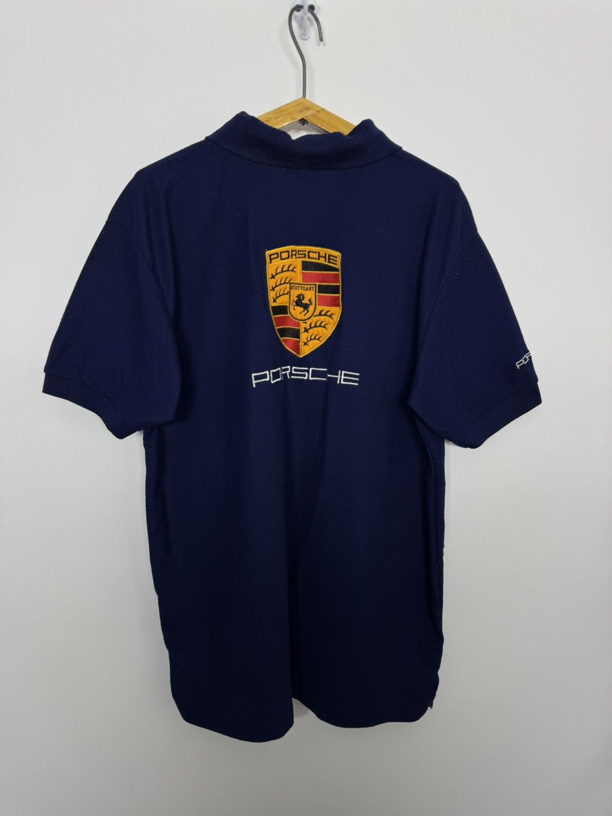 Porsche Design Y2K Porsche Sportscar Racing 2-Button Polo Shirt Size US L / EU 52-54 / 3 - 2 Thumbnail
