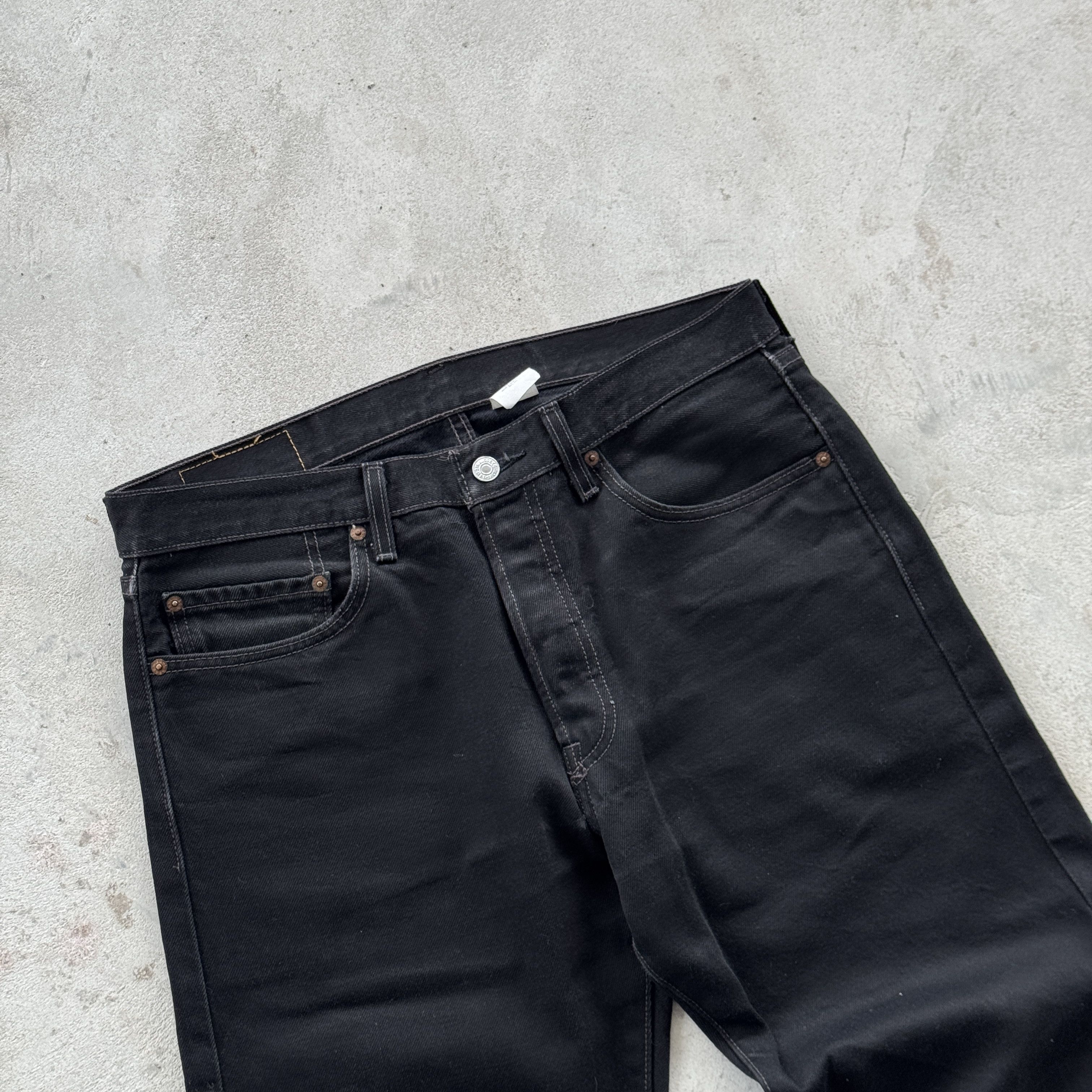 Levi's Levi’s 501 Original Fit Black Denim Jeans 33x32 Size US 33 - 5 Thumbnail