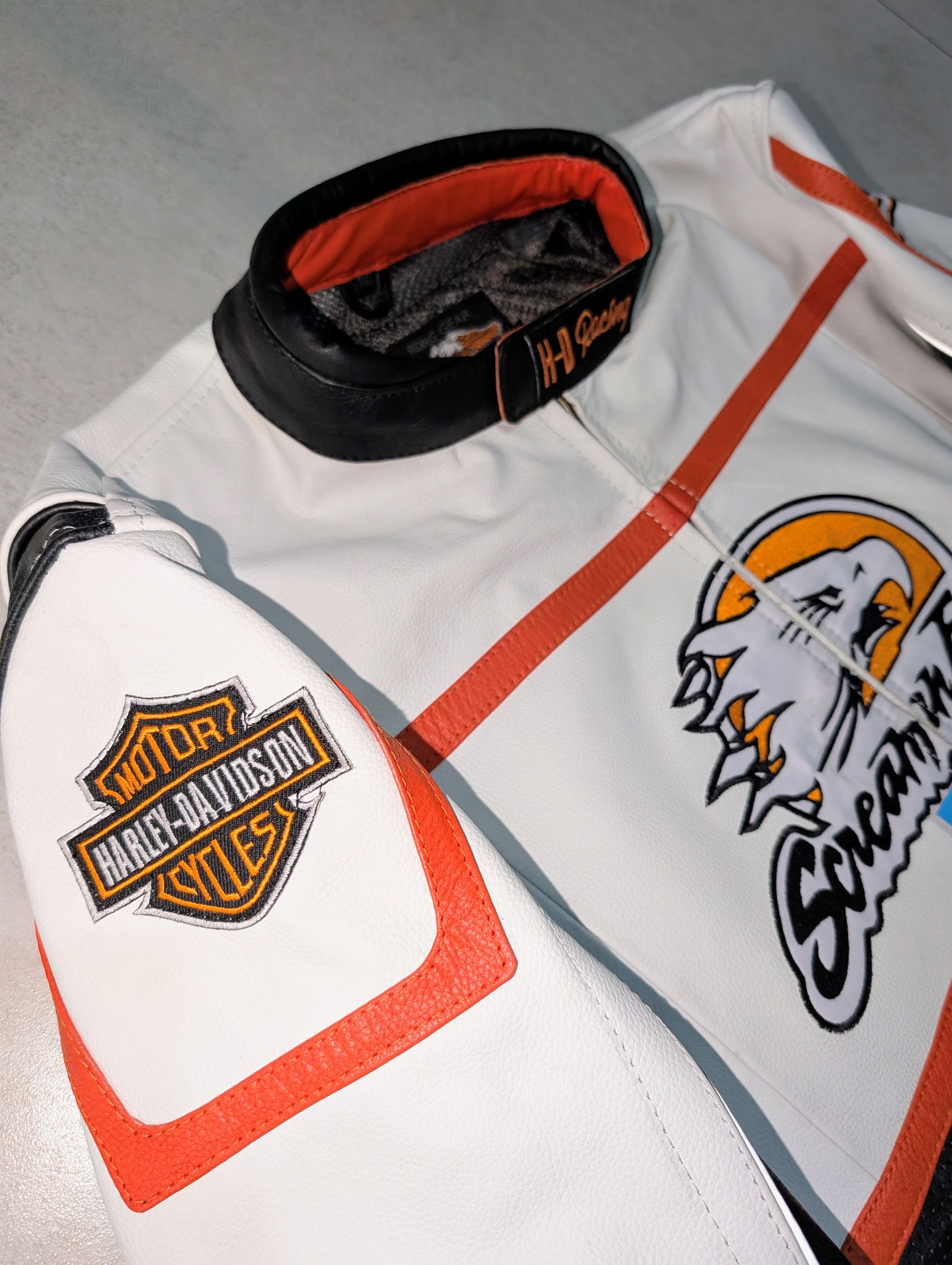 Harley Davidson Harley Davidson Leather Racing Jacket Rare Motorcycle wear Size US M / EU 48-50 / 2 - 5 Thumbnail