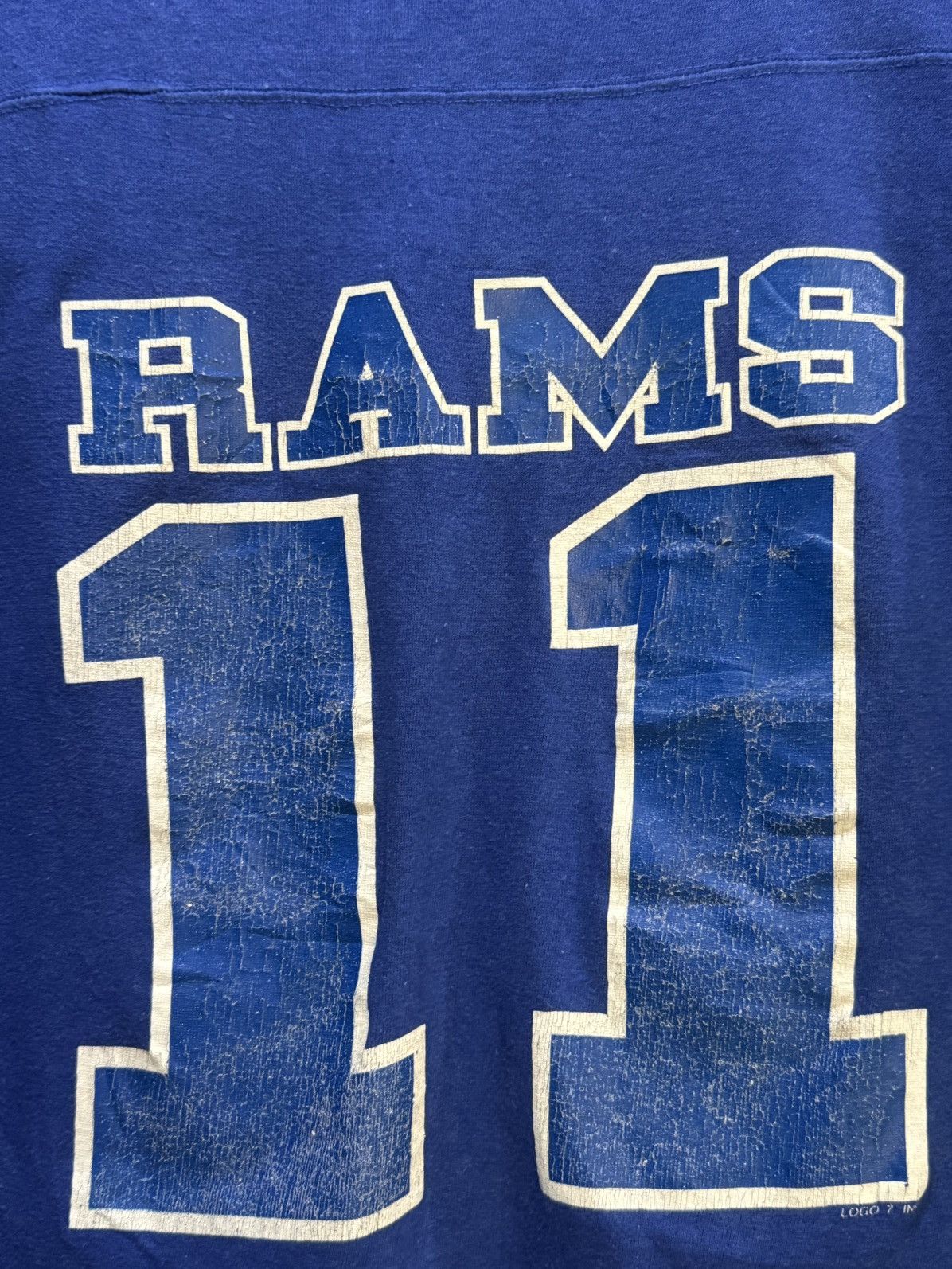Logo 7 Vintage 90s RAMS NFL Logo 7 Jersey Tee Size US L / EU 52-54 / 3 - 3 Thumbnail