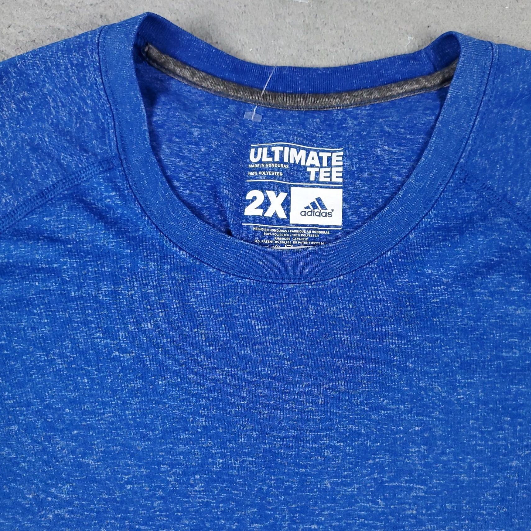 Adidas ADIDAS T-Shirt Mens 2XL Blue Short Sleeve Crew Neck Activewear Logo Basic Size US XXL / EU 58 / 5 - 2 Thumbnail
