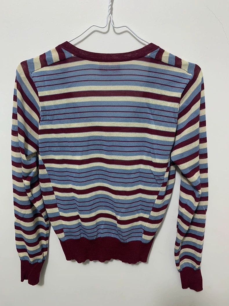 Vivienne Westwood Vivienne Westwood Blue striped knit cardigan Size M / US 6-8 / IT 42-44 - 5 Thumbnail