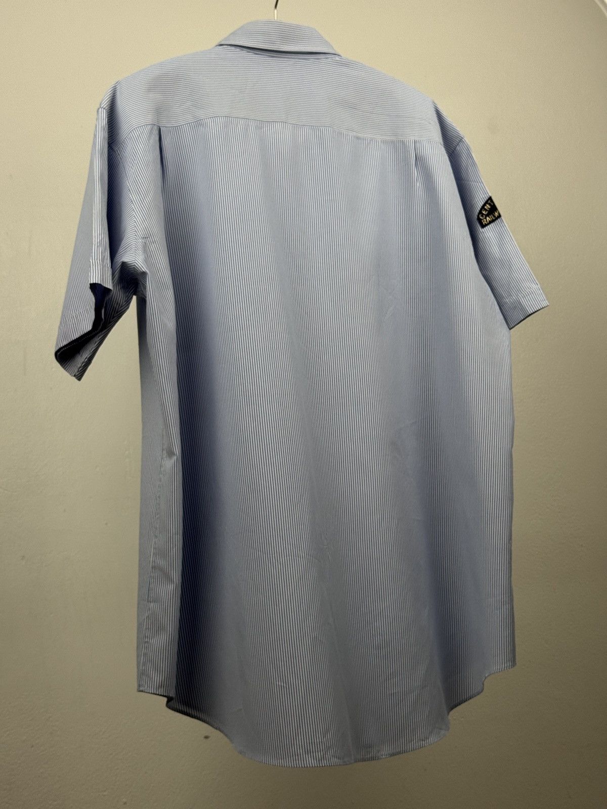 Yohji Yamamoto Yohji Yamamoto stripe central Japan Railway shirt Size US XL / EU 56 / 4 - 2 Thumbnail