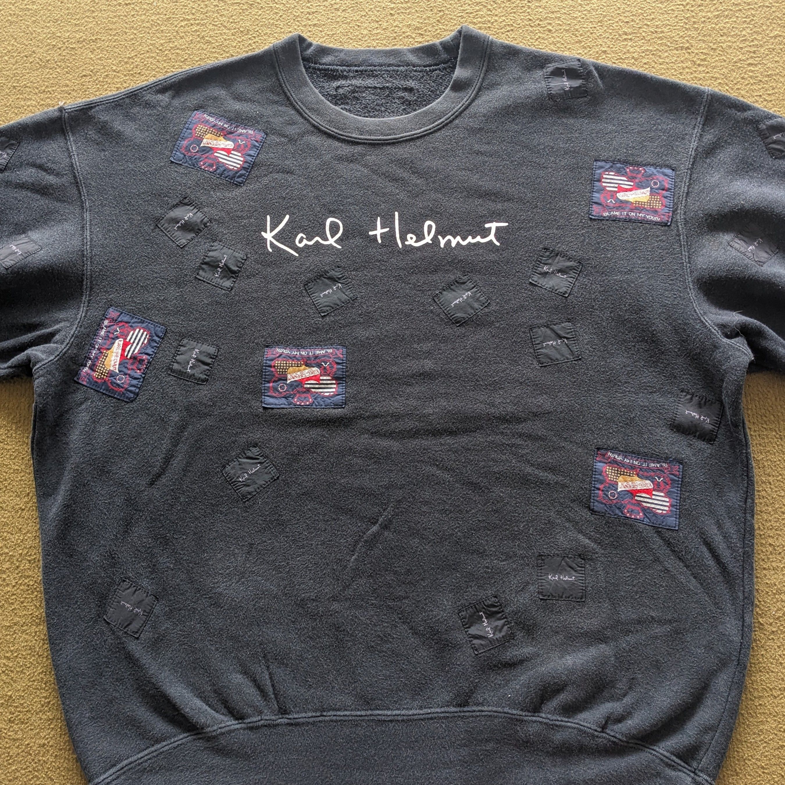 Vintage Vintage KARL HELMUT Brand Sweatshirt Size US L / EU 52-54 / 3 - 2 Thumbnail
