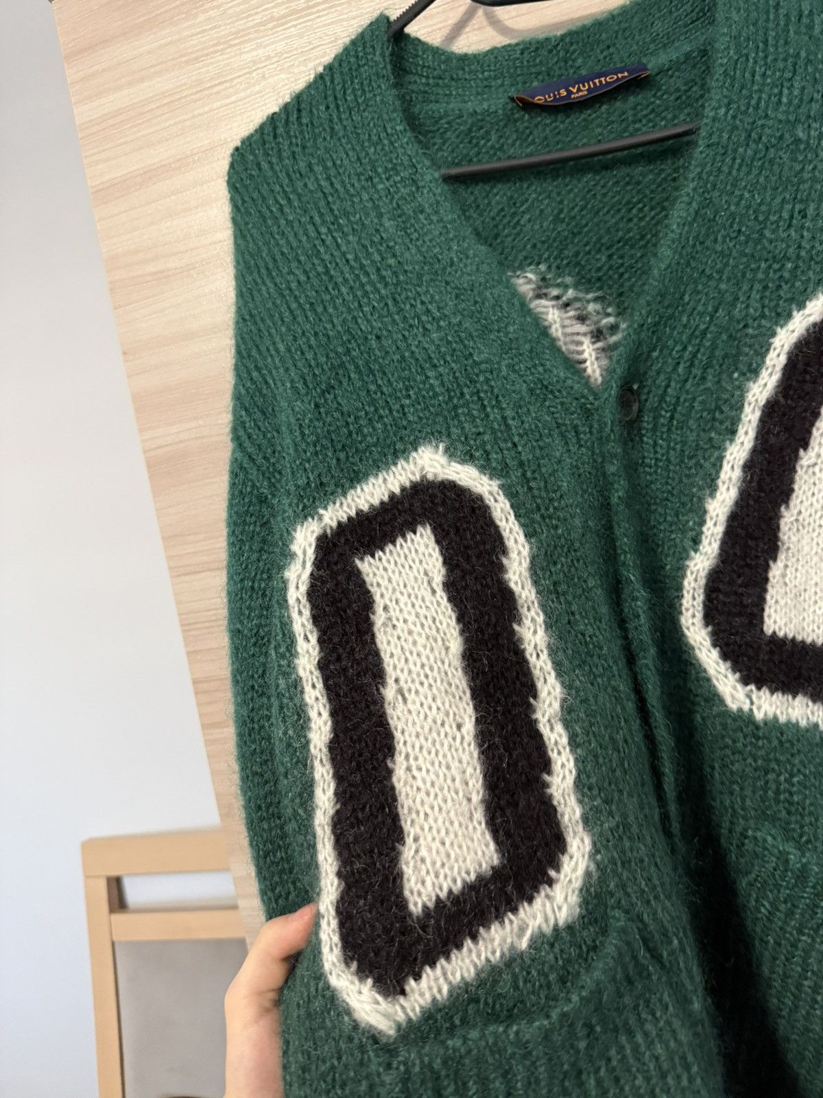 Louis Vuitton Louis Vuitton Green Mohair Knit Cardigan Sweater Season 2022 Size US S / EU 44-46 / 1 - 5 Thumbnail