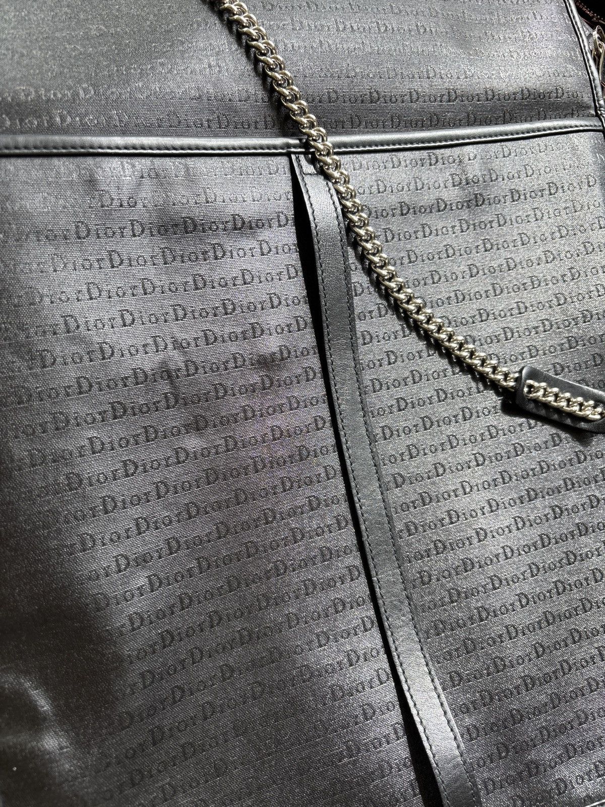 Dior × Hedi Slimane Strip SS04 Coated Canvas Chain Bag Size ONE SIZE - 2 Thumbnail