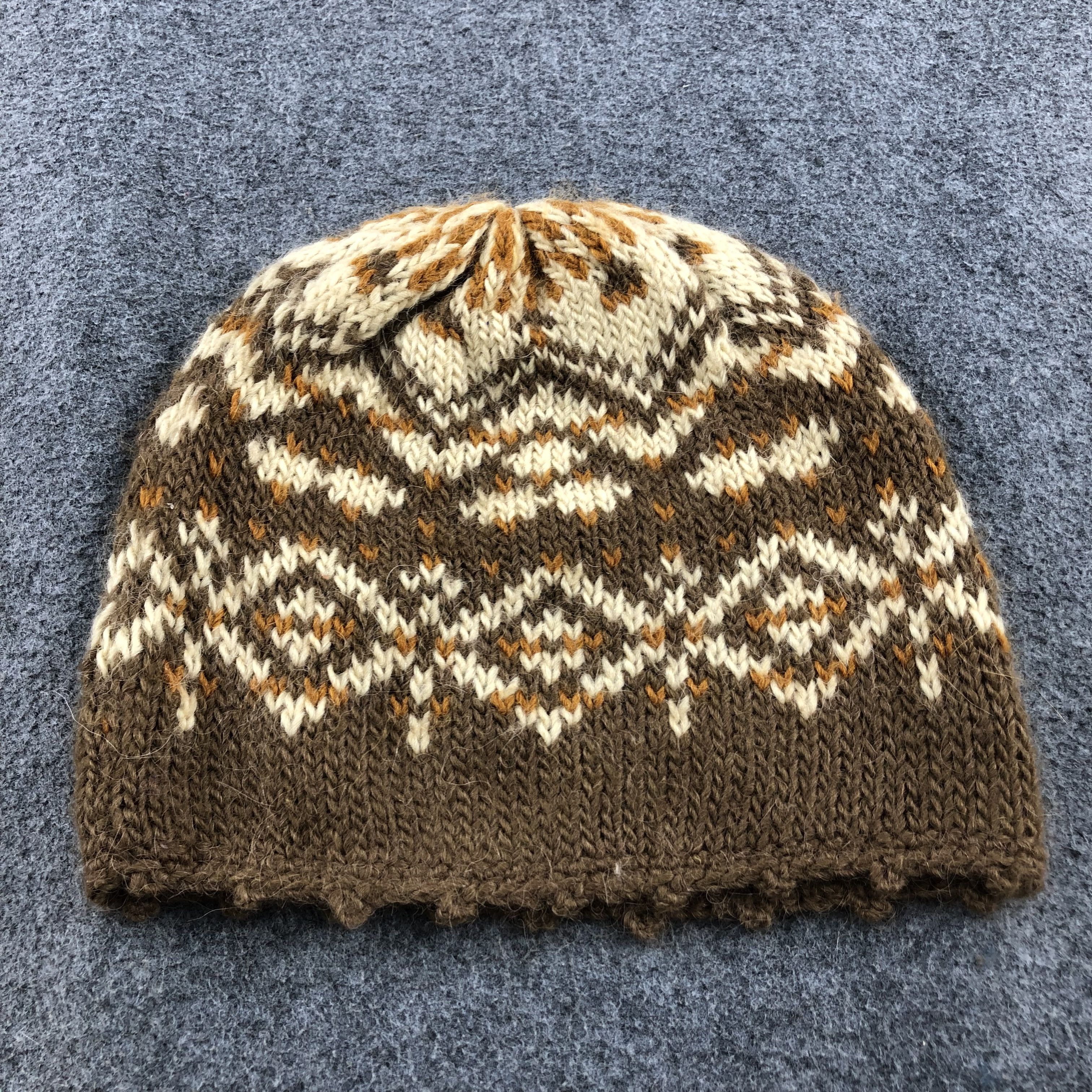 Japanese Brand Unknown Enracine Fair Isle Beanie Snowcap Snow Hat B382 Size ONE SIZE - 4 Thumbnail