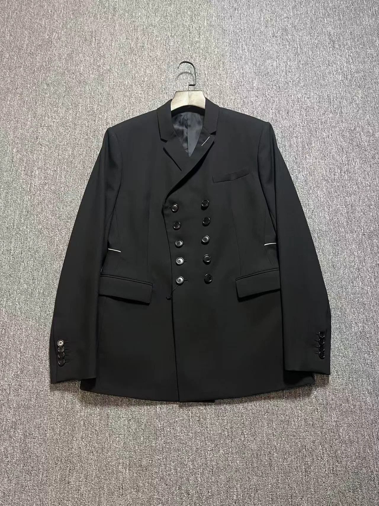Dior Dior Black Double-Breasted Suit Jacket Size US M / EU 48-50 / 2 - 1 Thumbnail