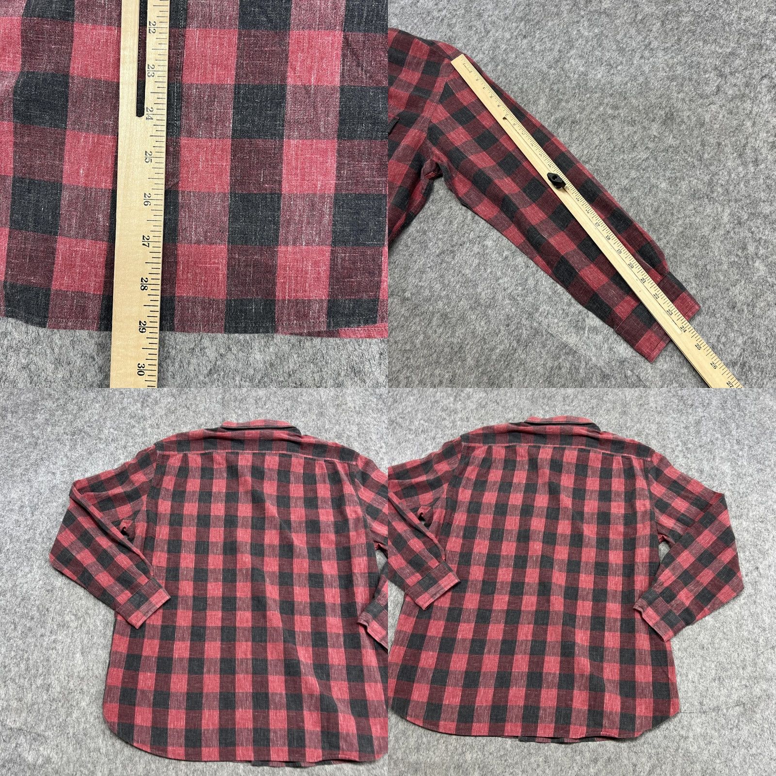 J.Crew J Crew Shirt Mens XL Red Black Buffalo Plaid Flannel Button Down Slim Fit Size US XL / EU 56 / 4 - 9 Thumbnail