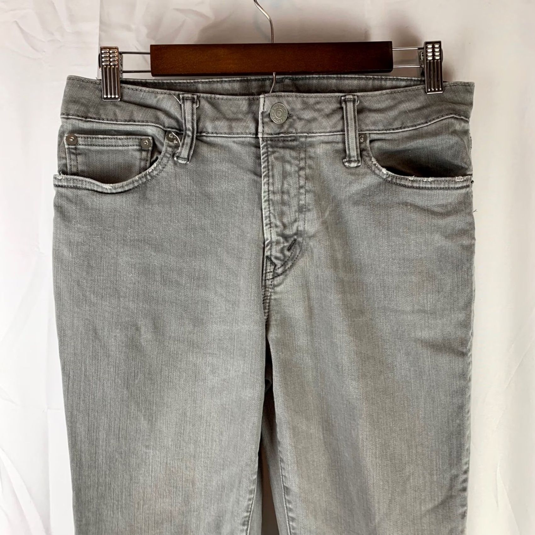 Vintage American Eagle Slim Jeans Mens 30x34 Grey Ne(x)t Level Flex Stretch Denim Jeans Size US 30 / EU 46 - 2 Thumbnail