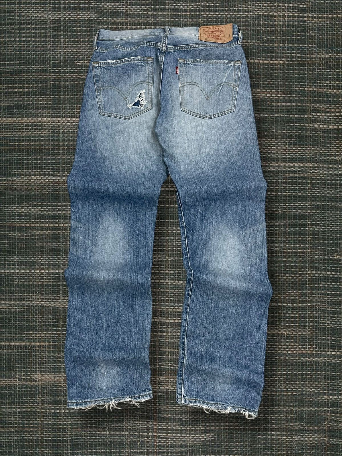 Levi's Vintage Clothing Og Vintage 90s Original Designer Levis 501 Distressed Denim Size US 30 / EU 46 - 11 Thumbnail