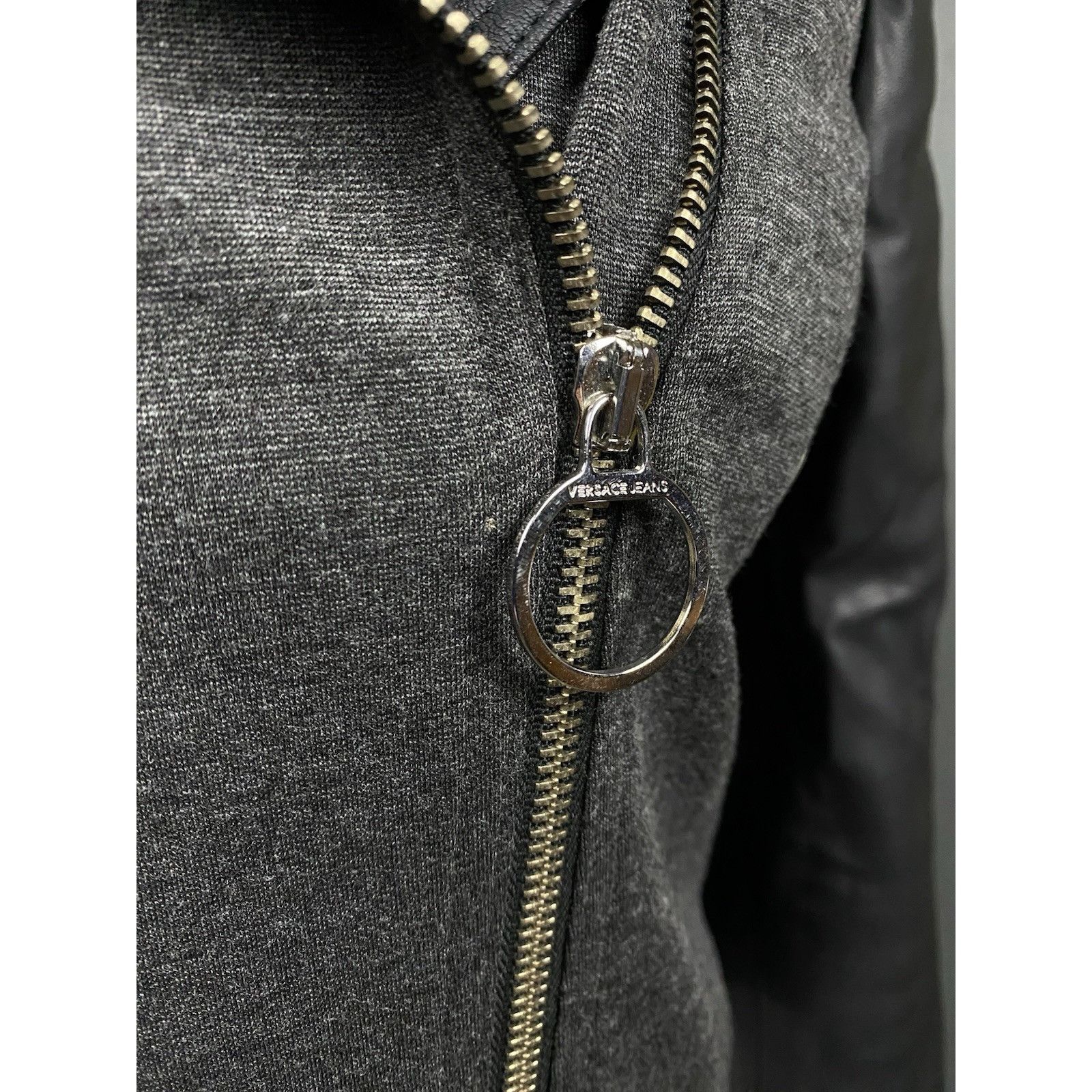 Versace Versace Assymetric Gray Black Biker Motorcycle Jacket Size Size S / US 4 / IT 40 - 8 Thumbnail