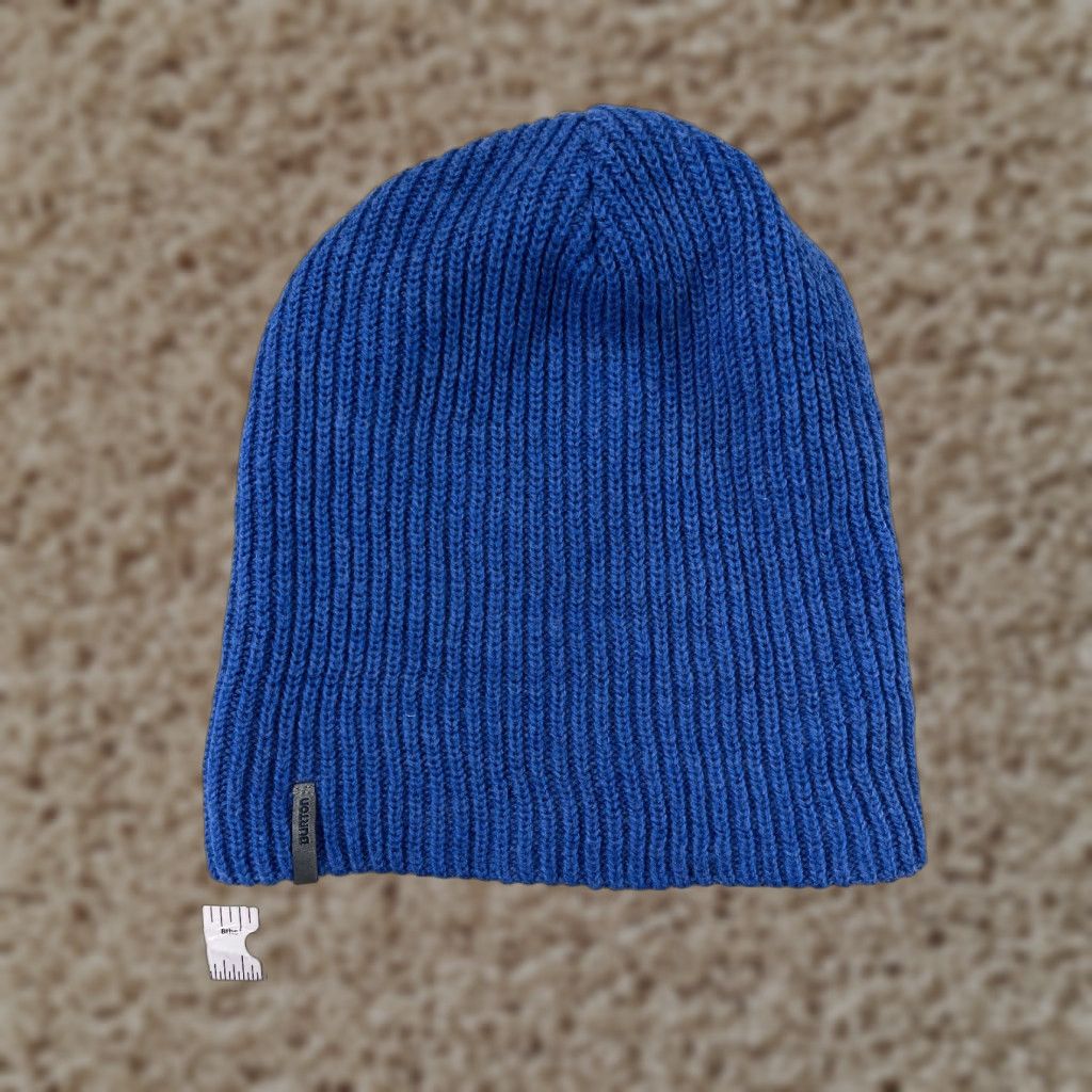 Burton Burton Beanie Hat Adult One Size Blue Knit 100% Acrylic Ski Snowboard Logo Winter Casual Mens Size ONE SIZE - 1 Thumbnail