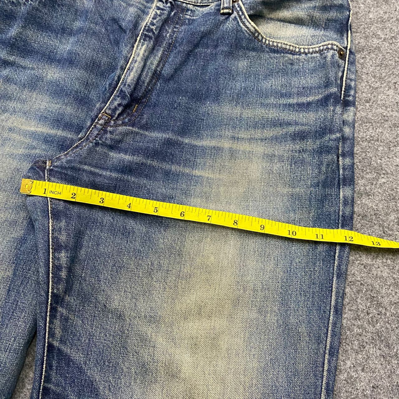 If Six Was Nine 💥Best Offer💥Vintage 90s Edwin Distressed Denim Size US 33 - 7 Thumbnail